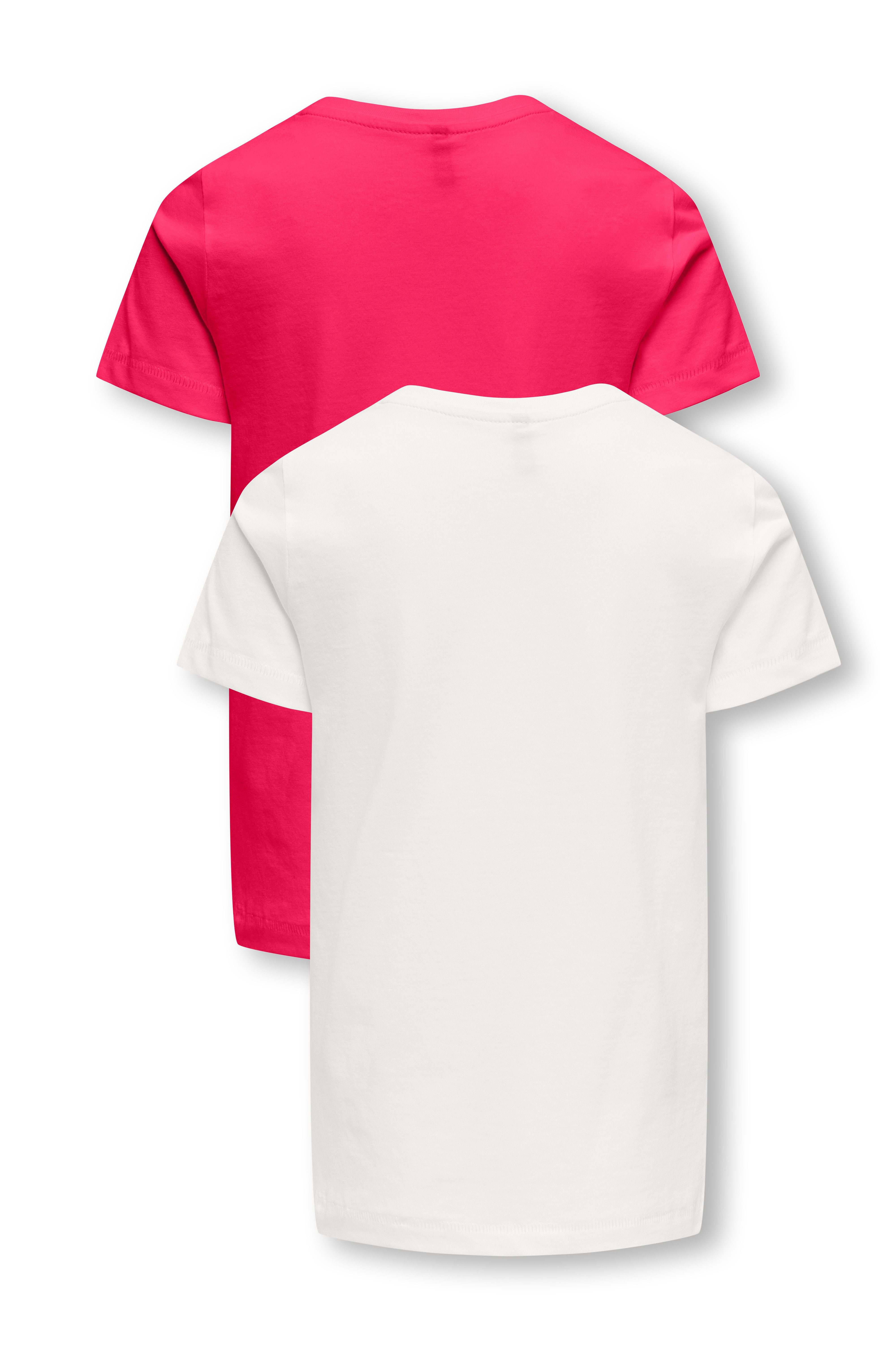 KIDS ONLY T-shirt KOGCONNIE S/S AOP LEO TOP JRS 2-PACK (Set van 2)