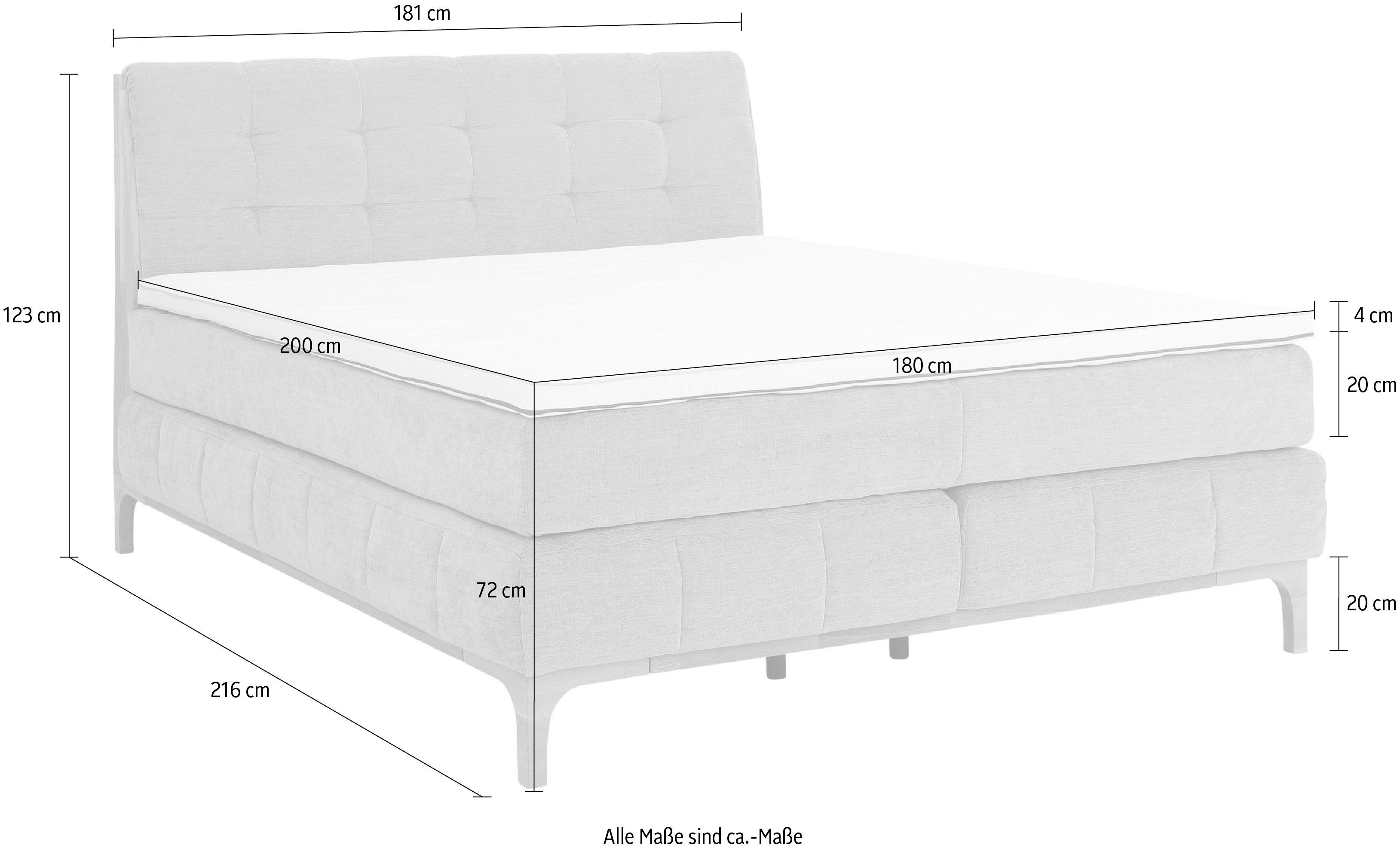 OTTO products Boxspring Jelle gecertificeerde, gerecyclede overtrekstoffen, verschillende uitvoeringen (5-delig)
