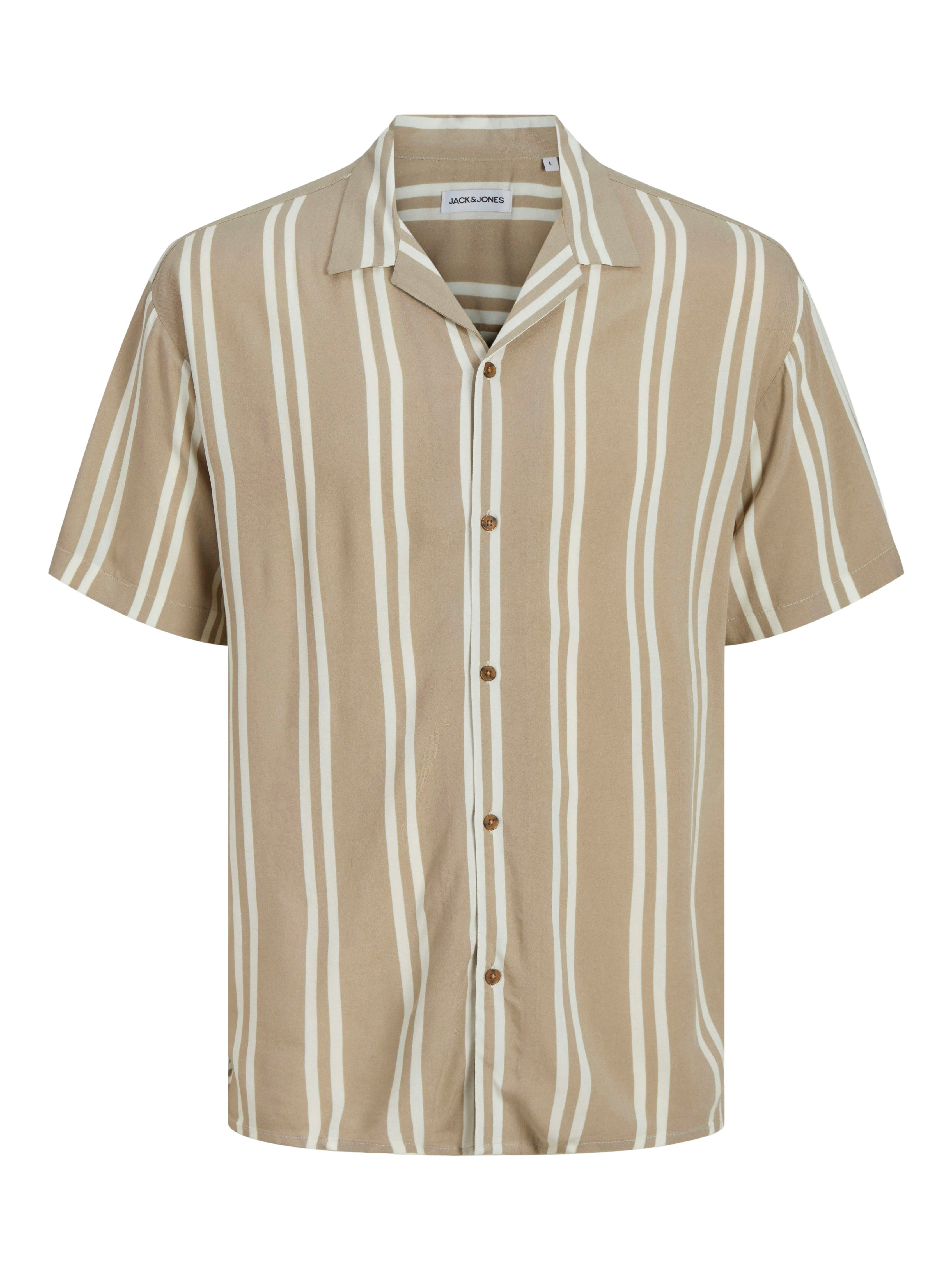 Jack & Jones PlusSize Overhemd met korte mouwen JJEJEFF STRIPE RESORT SHIRT SS SN PLS