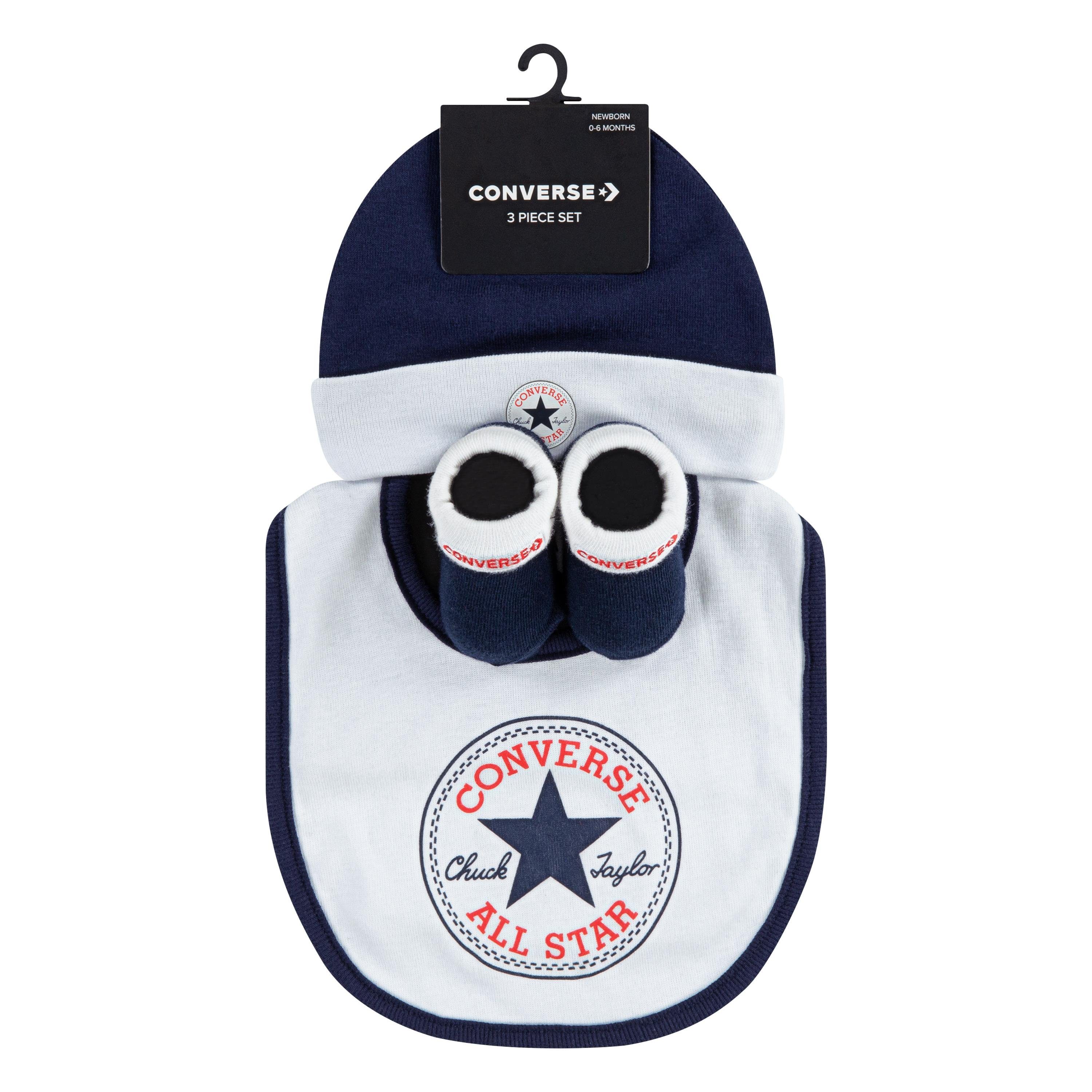 Converse Newborn-cadeauset CHUCK INFANT HAT BIB BOOTIE SET 3PC (3-delig)