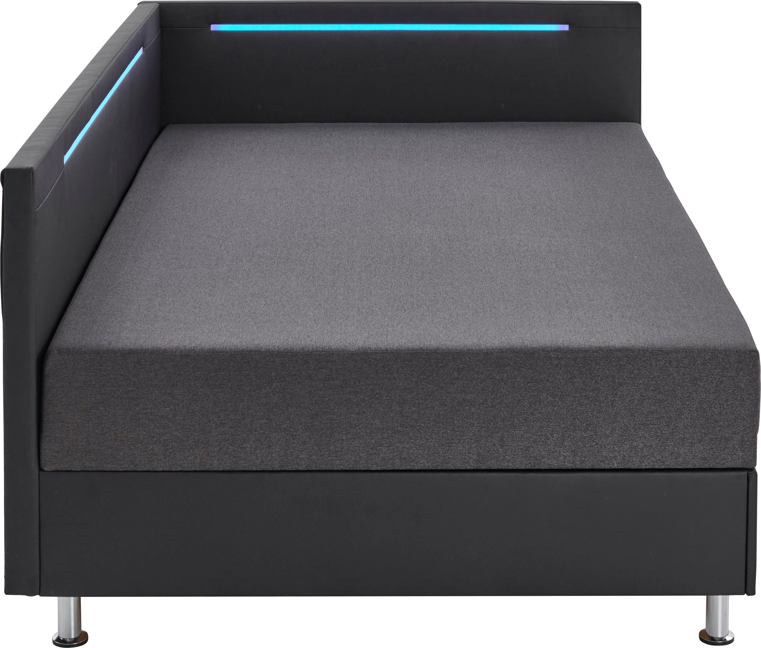 meise.möbel Bed Laser met led-verlichting, incl. matras en bedlade