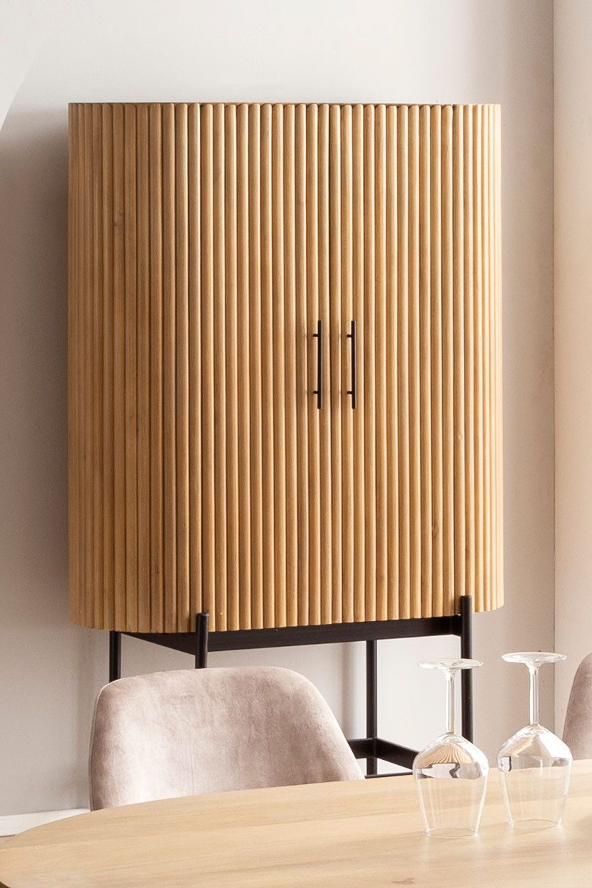 SIT Multifunctionele kast Lamellenontwerp in retro stijl (1 stuk)