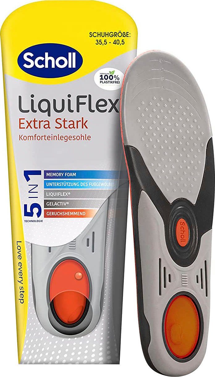 Scholl Inlegzolen LiquiFlex Extra Support Comfort inlegzolen - Meer demping door memory foam