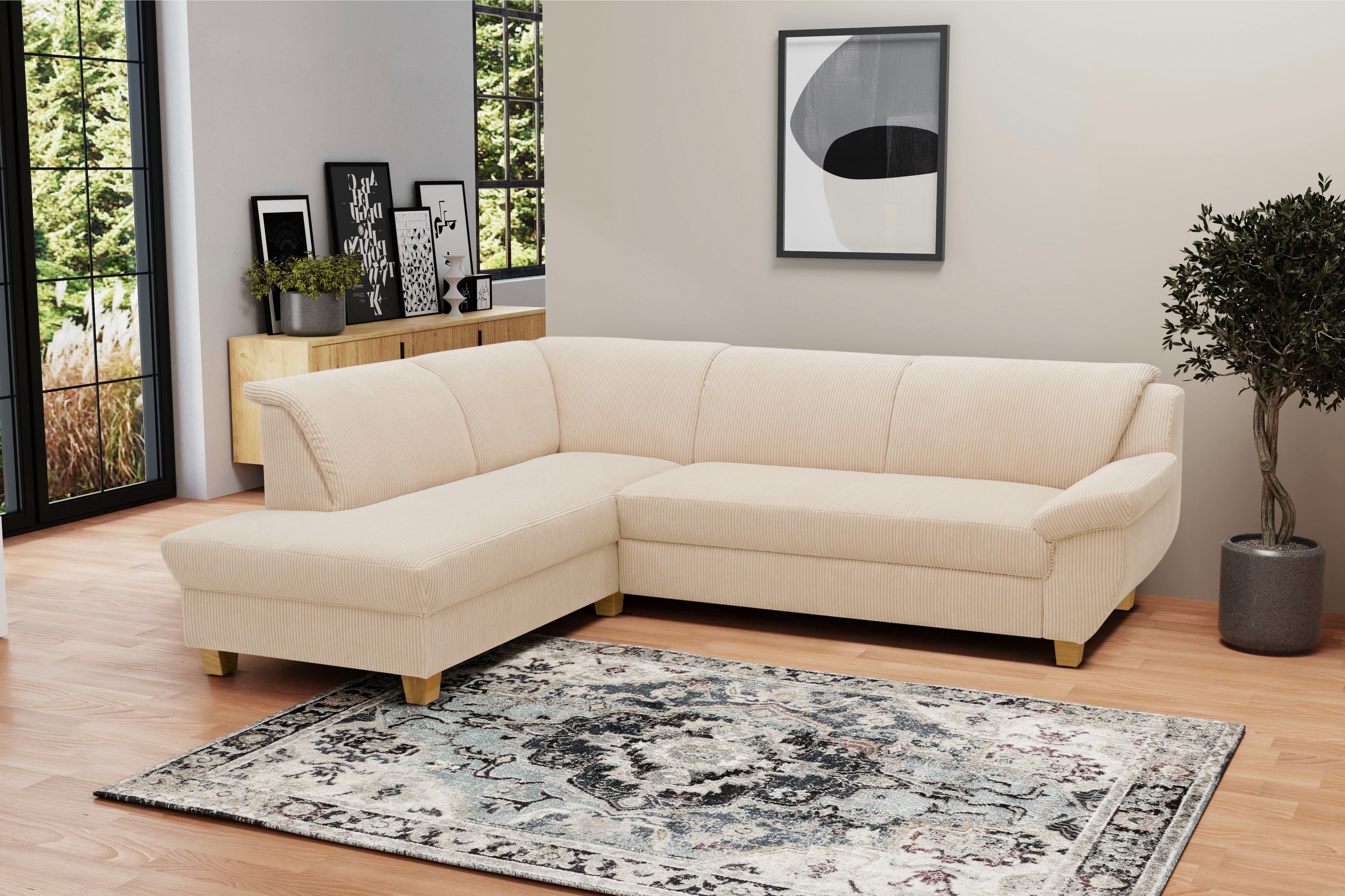 Home affaire Hoekbank Yesterday tijdloos en elegant, comfortabele armleuningen, L-vorm