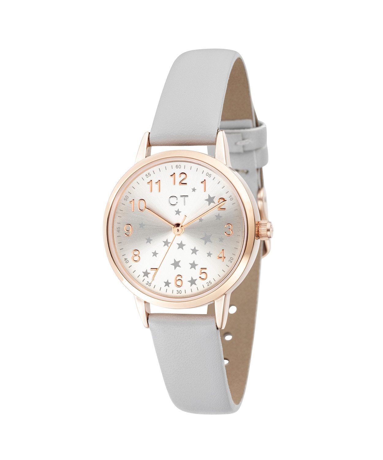 COOL TIME Kwartshorloge The Cool Grey Glitter Star Horloge, kinderhorloge, meisje, analoog