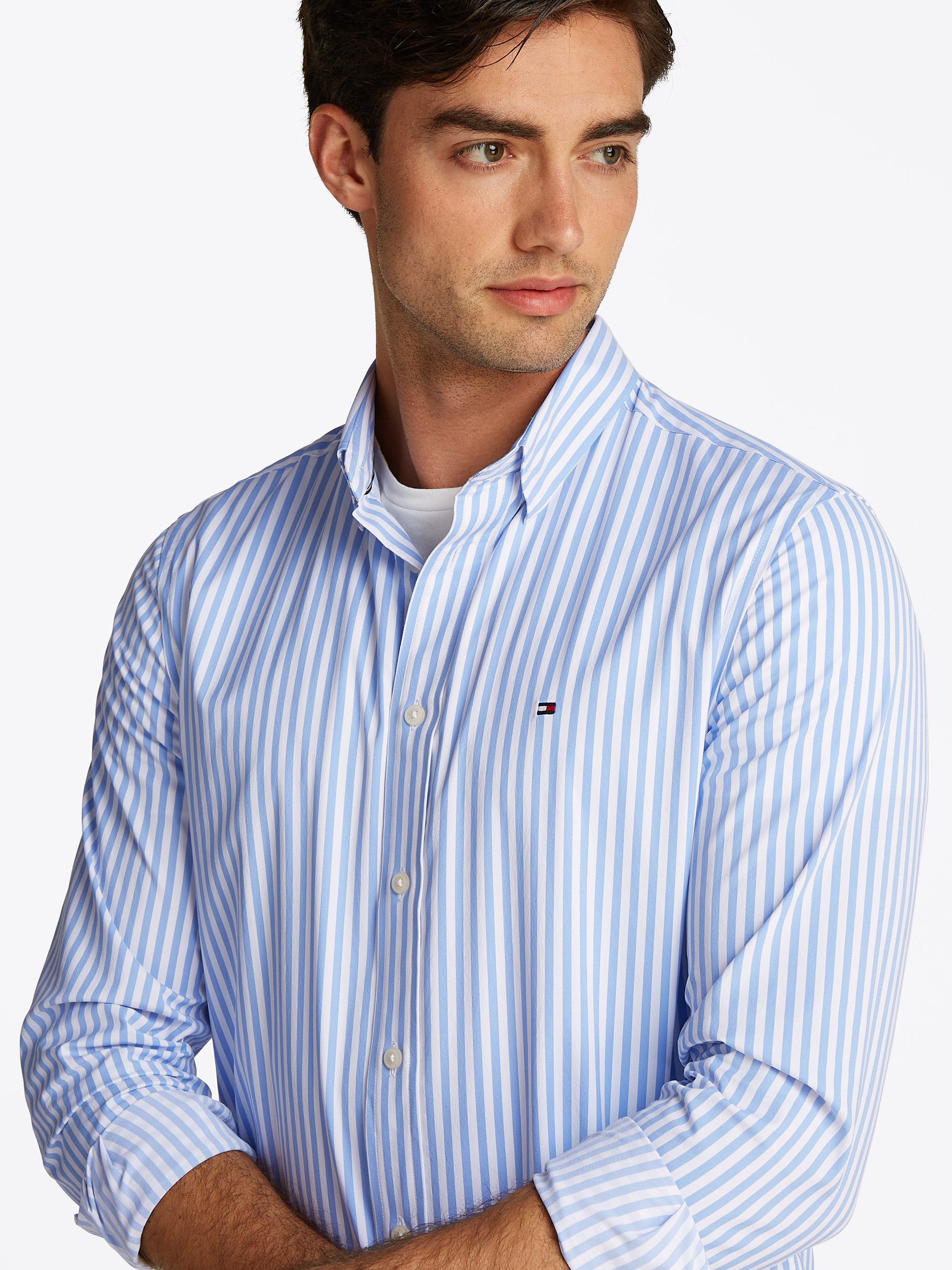 Tommy Hilfiger Overhemd met lange mouwen PERFORMANCE STRIPE RF SHIRT