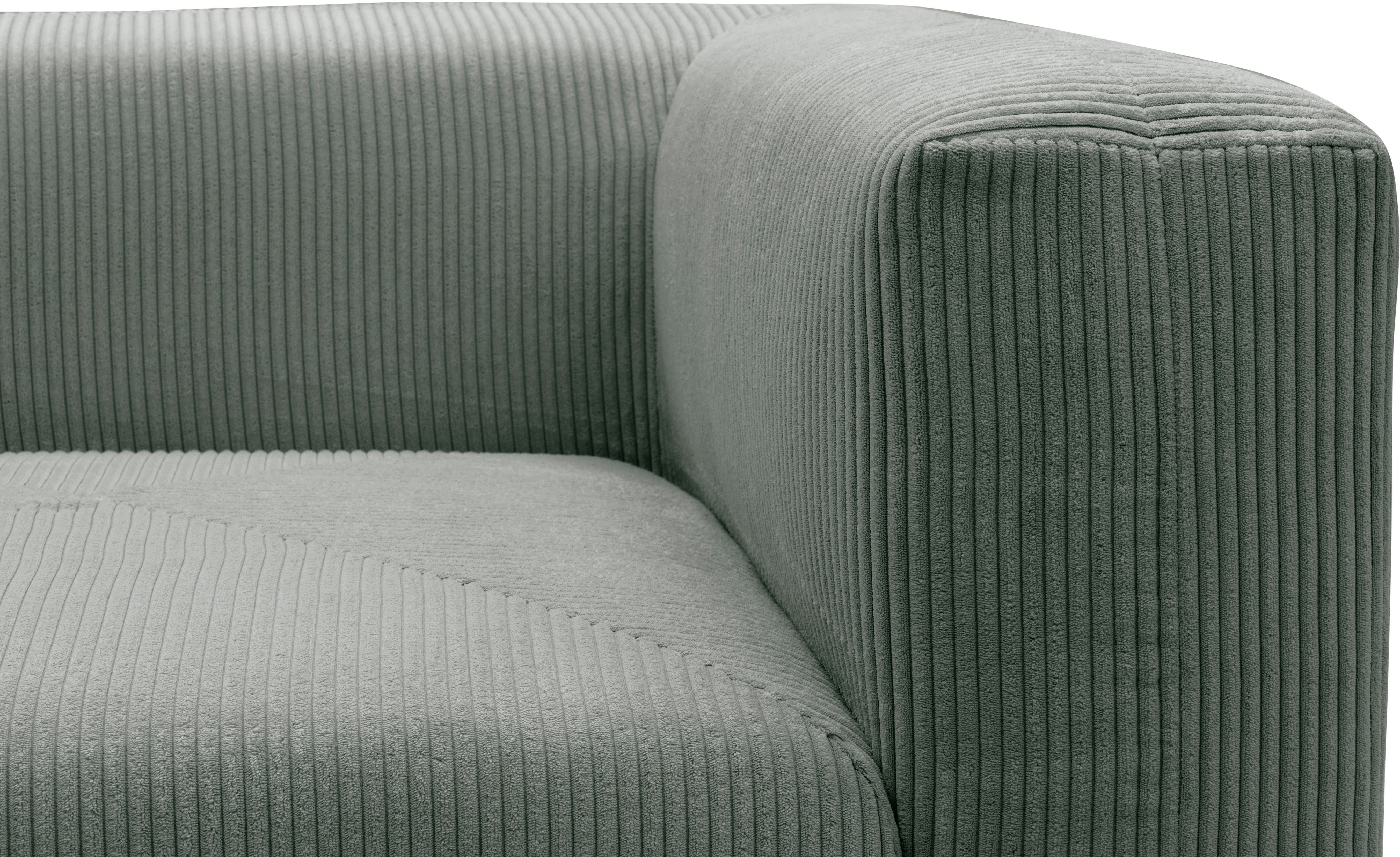 RAUM.ID Hoekbank Gerrid L-vorm Cord, modulaire bank, bestaand uit 2 hoekelementen + 1 hocker
