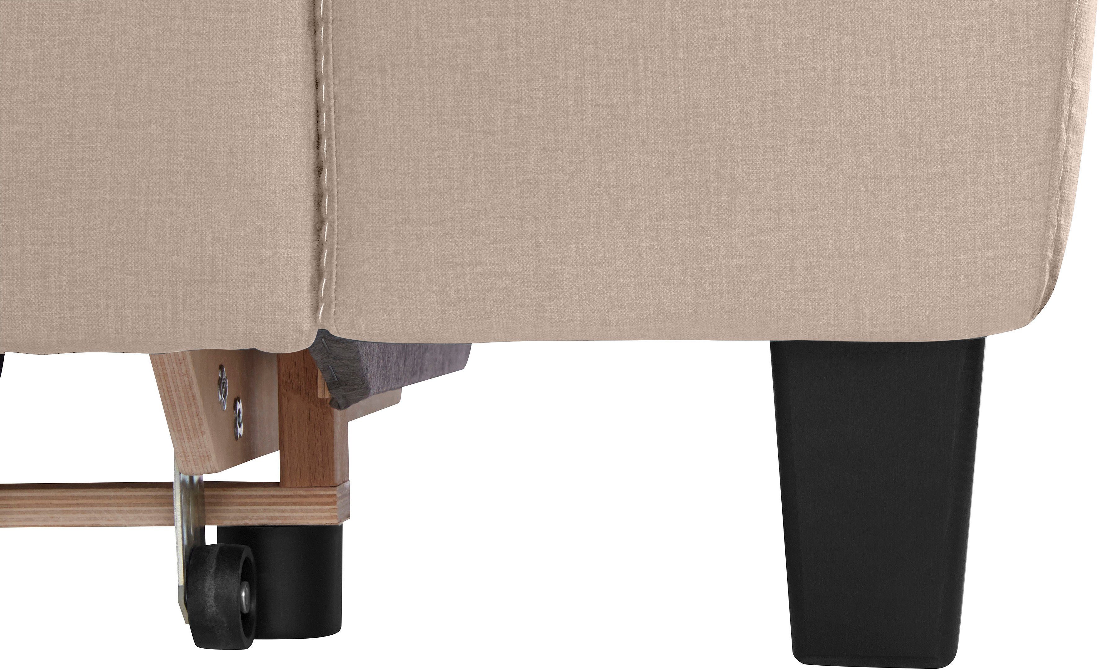 COTTA Hoekbank Morven L-vorm met hoofdeindeverstelling keuze met bedfunctie, bedlade & draadloze oplader
