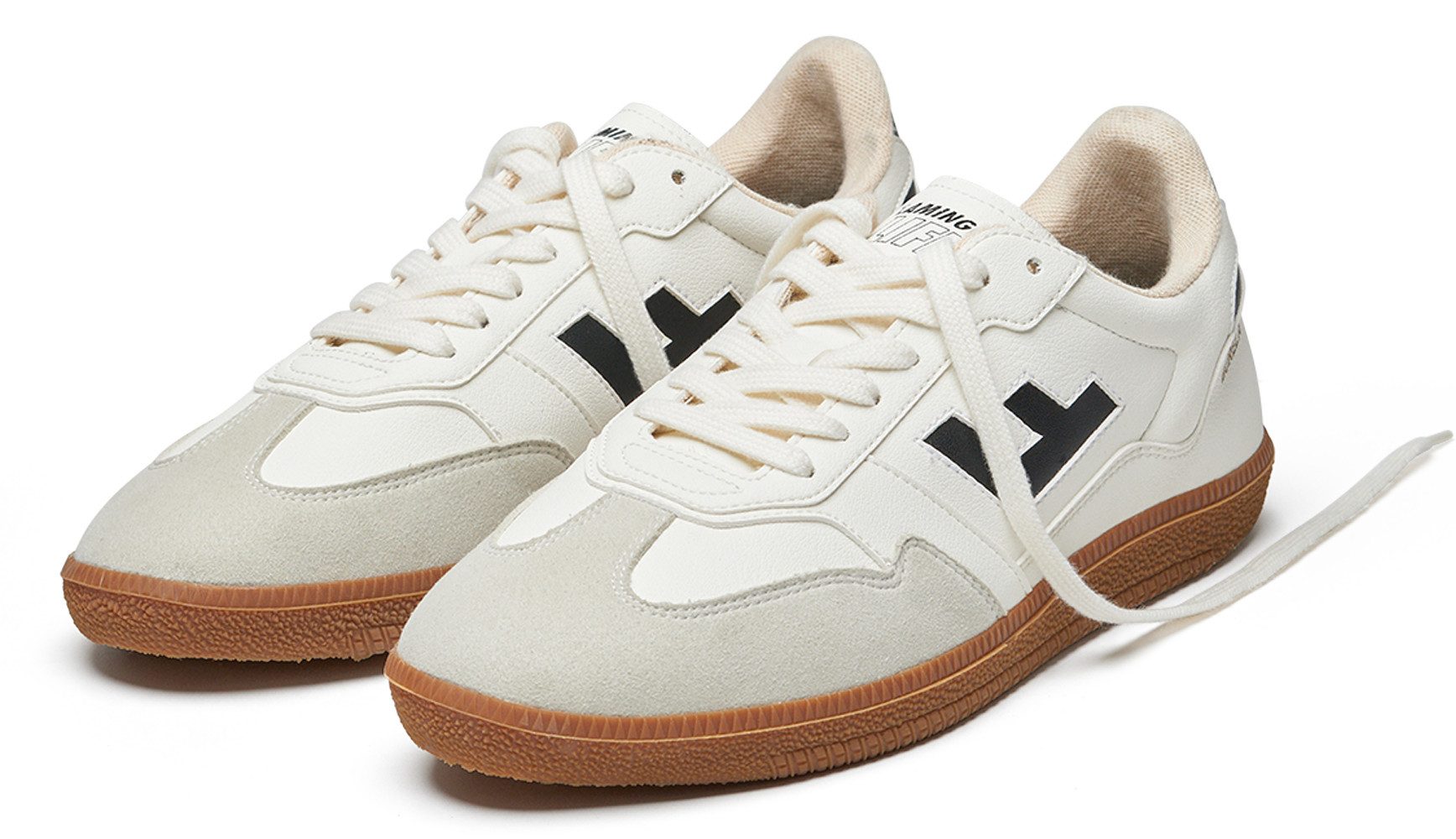 MUSTANG Sneakers BURELA SLIM vegan sneaker, bovenmateriaal van 70% maïsresten