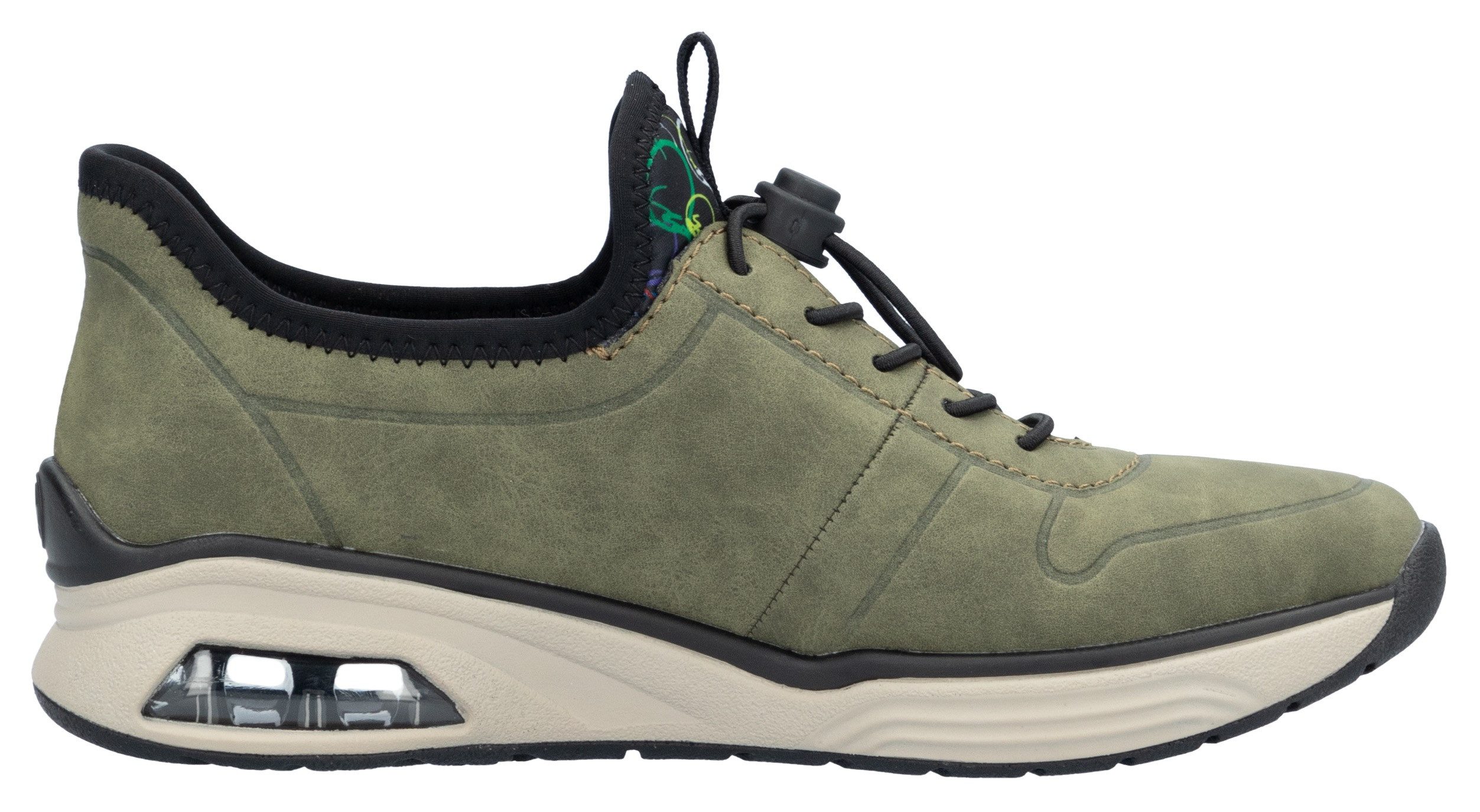 Rieker Slip-on sneakers , instapschoen, lage schoen, vrijetijdsschoen met elastische instap