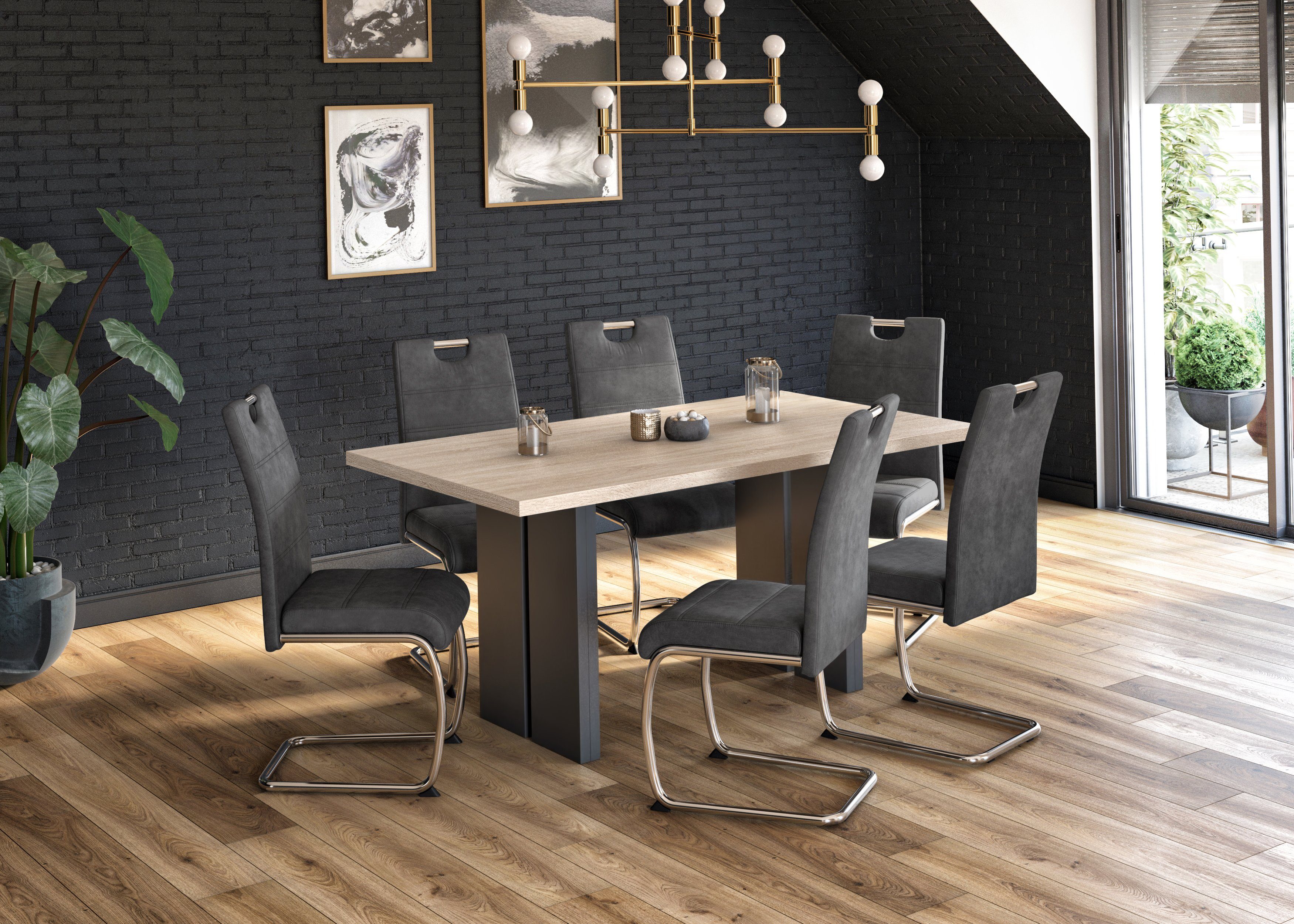 HELA Vrijdragende stoel Flora, eetkamerstoelen