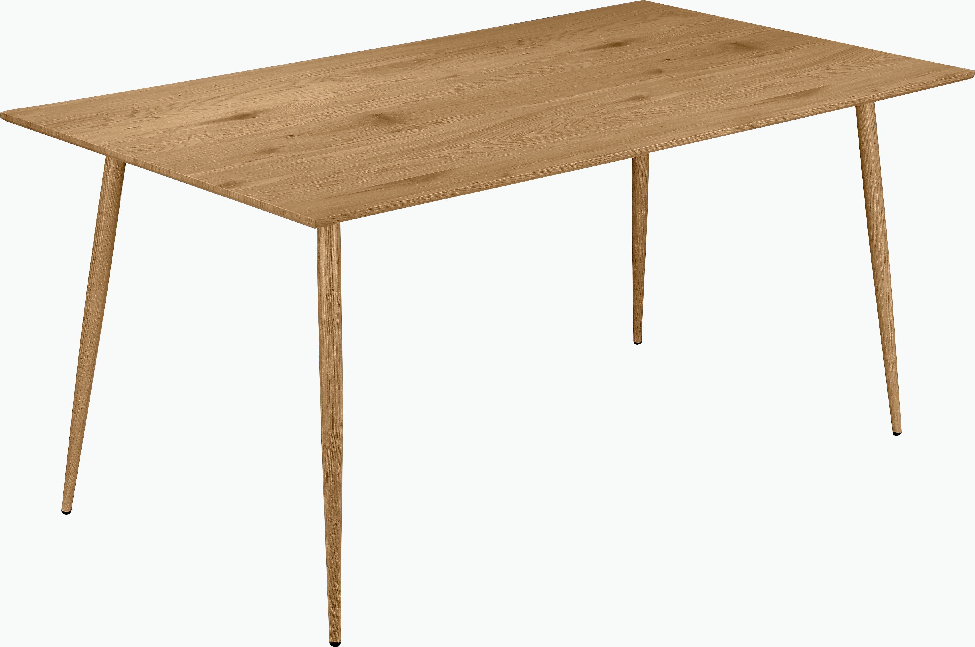 Leonique Eethoek Eadwine, TOPSELLER! Tafel plus 4 stoelen, zitgroep bestaande uit eettafel 160 cm en 4 eetkamerstoelen, gestoffeerde stoelen (set, 5-delig)