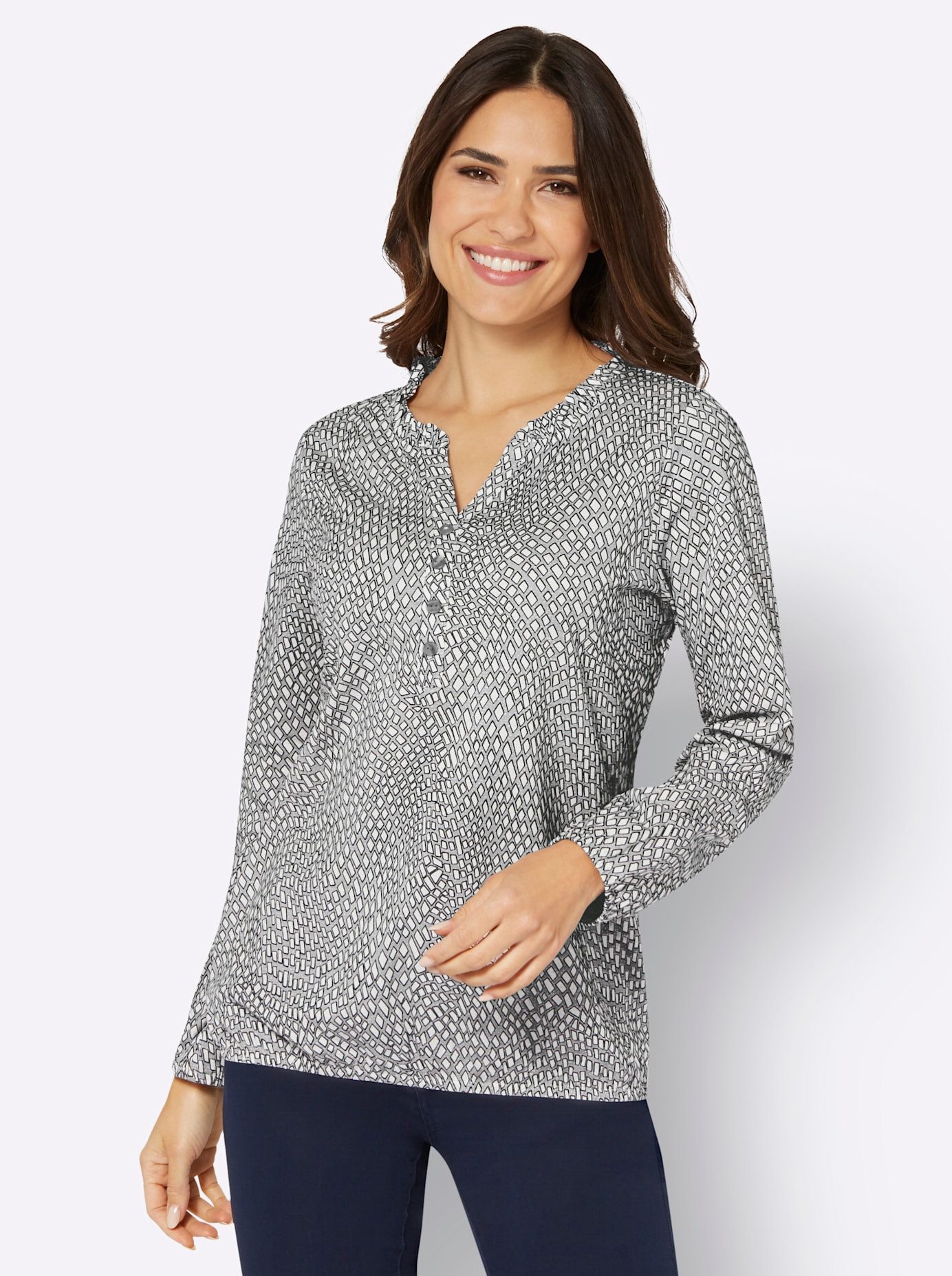 Classic Basics Shirt met lange mouwen (1-delig)