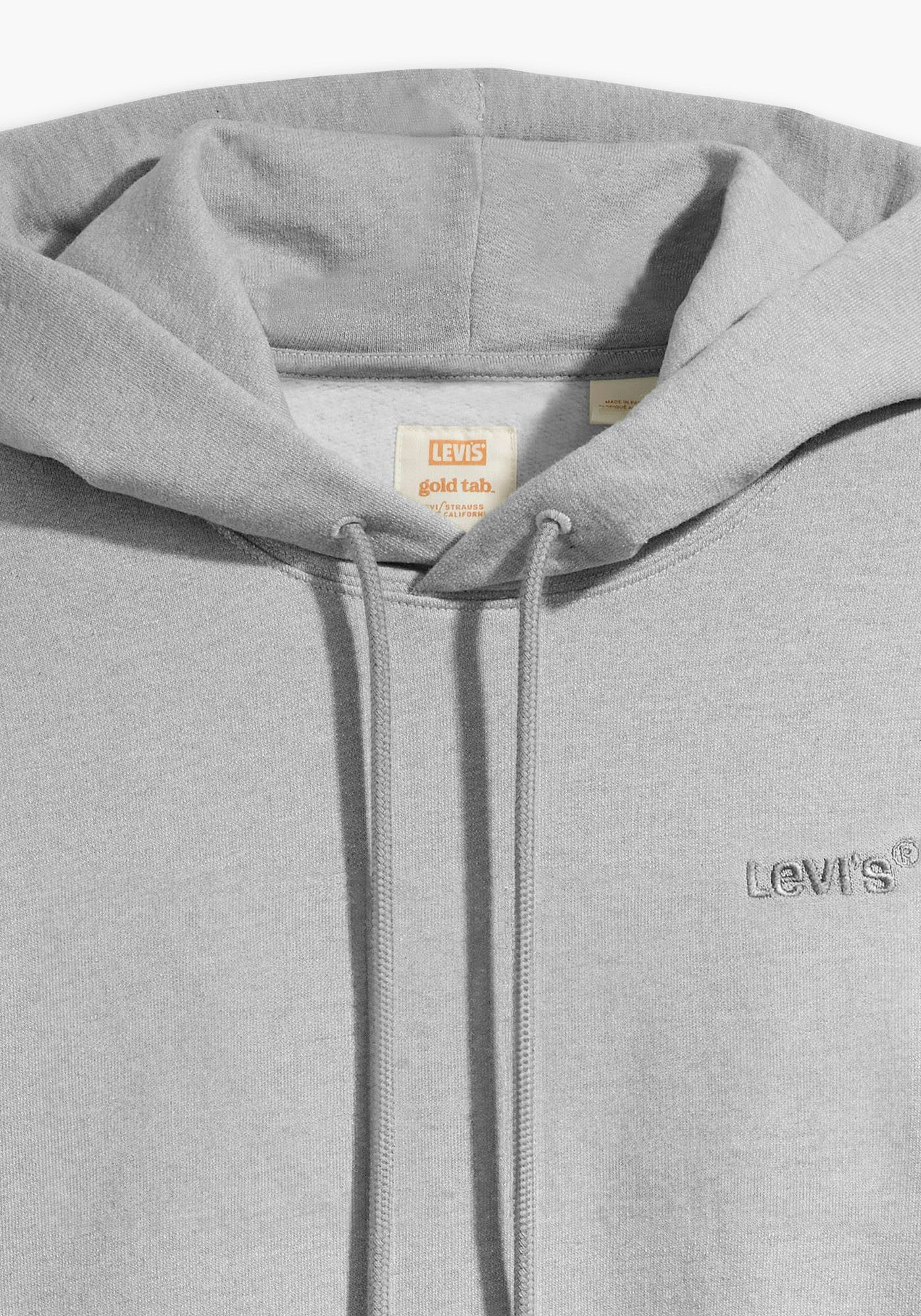 Levi's Hoodie THE AUTHENTIC HOODIE met kleine ton-sur-ton logo-borduursel op de borst