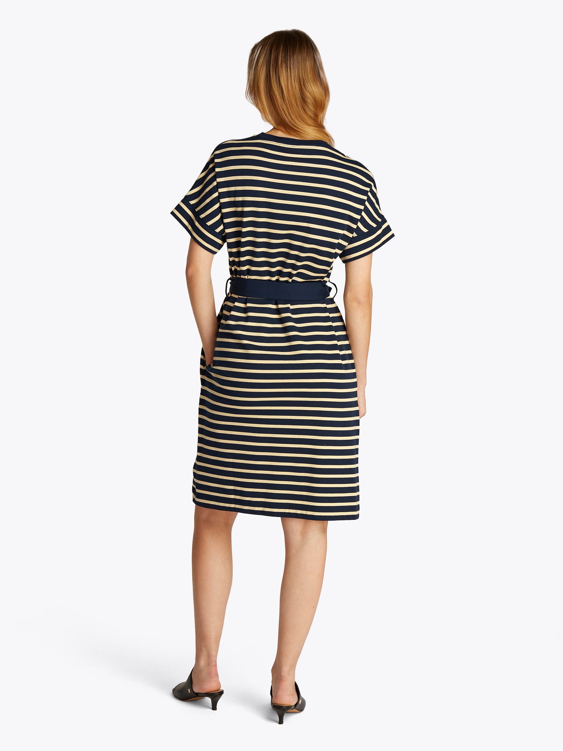 Tommy Hilfiger Jurk in a-lijn COTTON INTERLOCK SHORT DRESS