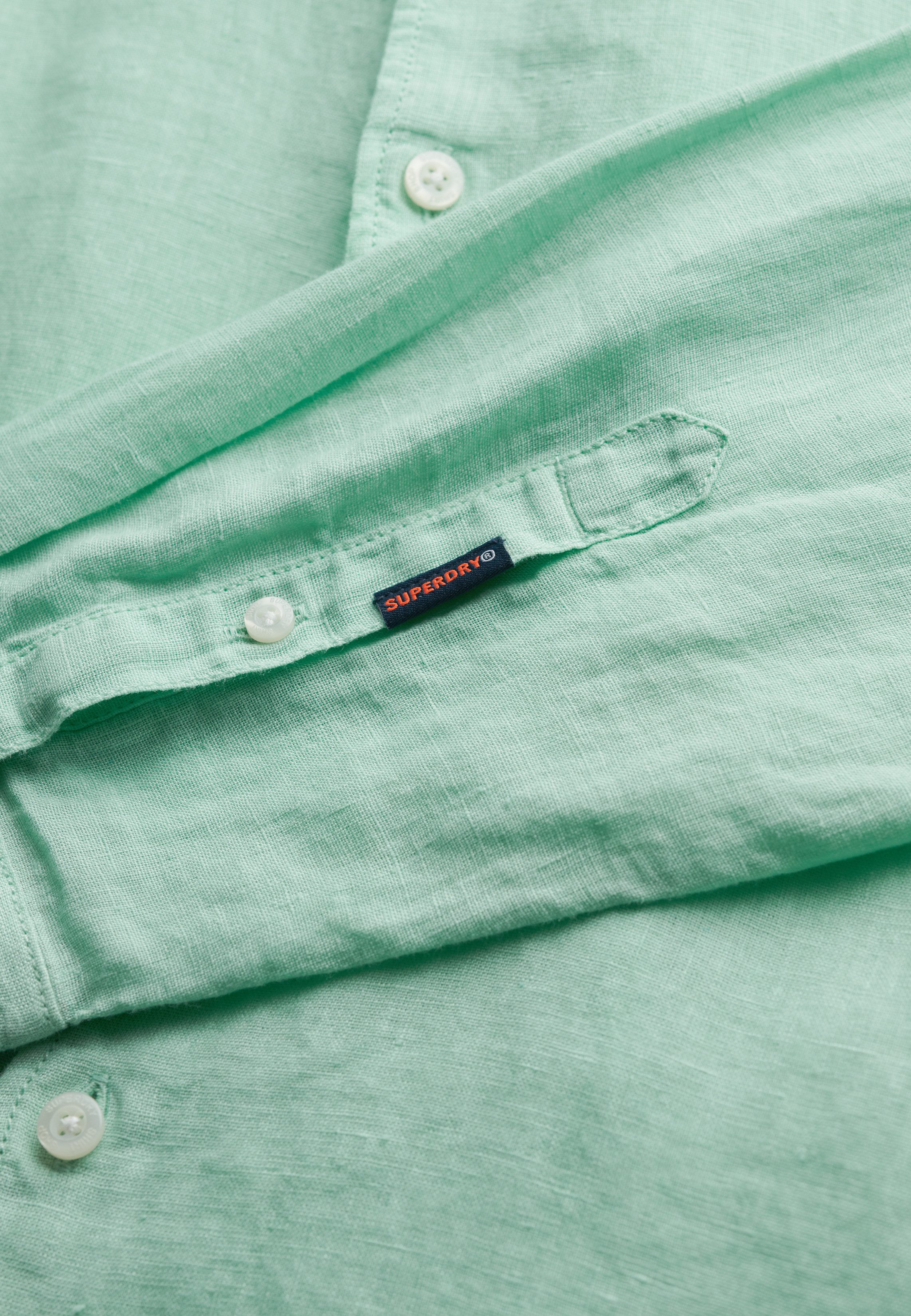 Superdry Overhemd met lange mouwen VACATION L/S LINEN SHIRT