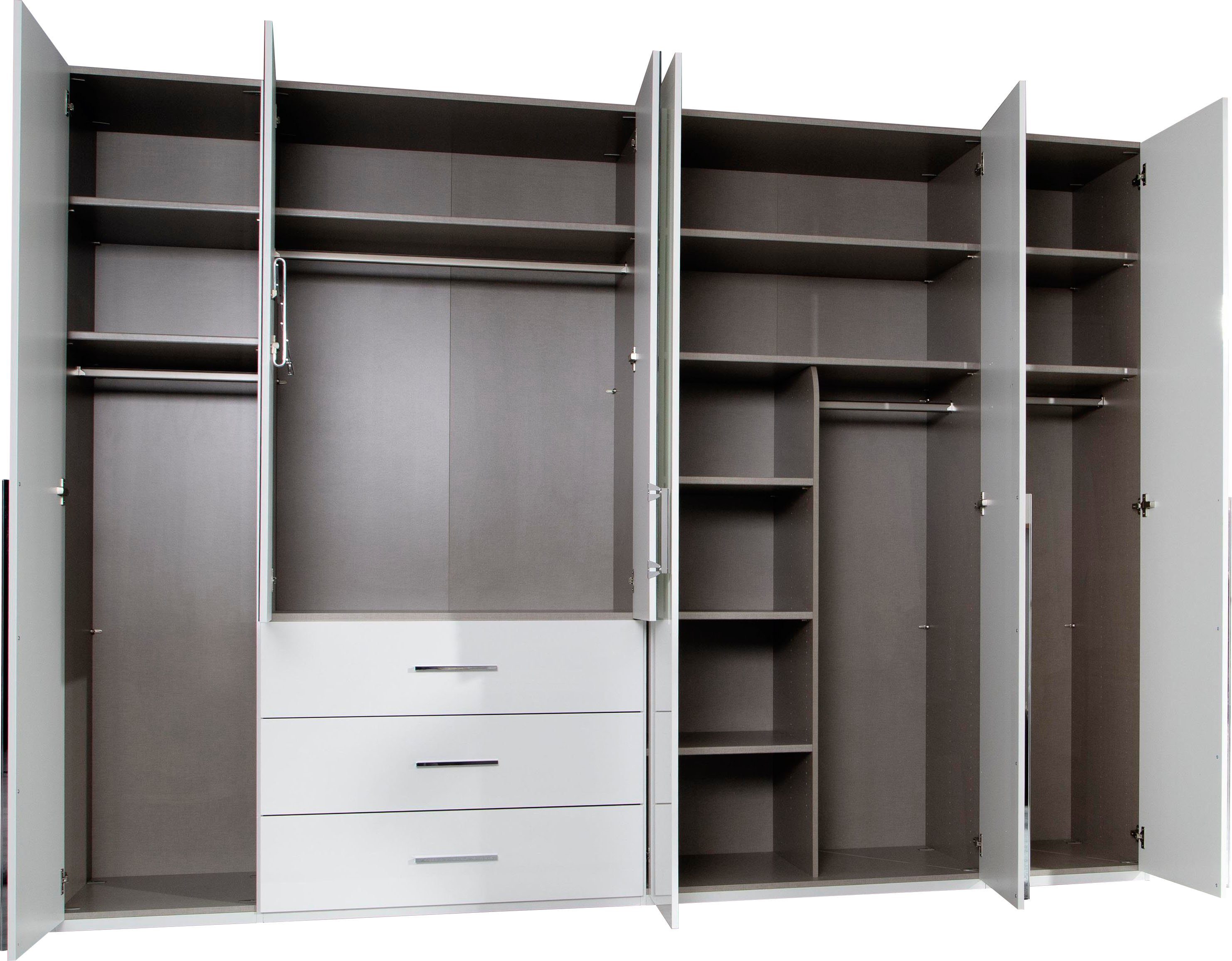 rauch Draaideurkast Montclar Passe-partout optioneel met verlichting, inclusief wasindeling