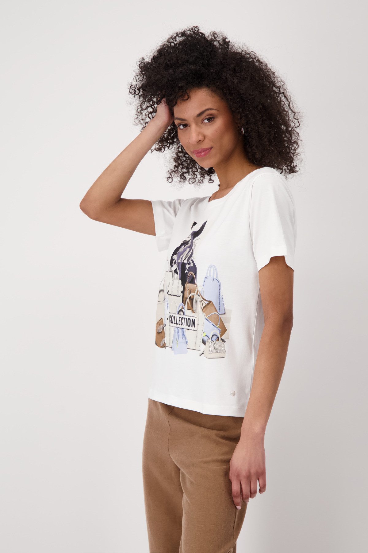 Monari Shirt met korte mouwen Shirt zakken