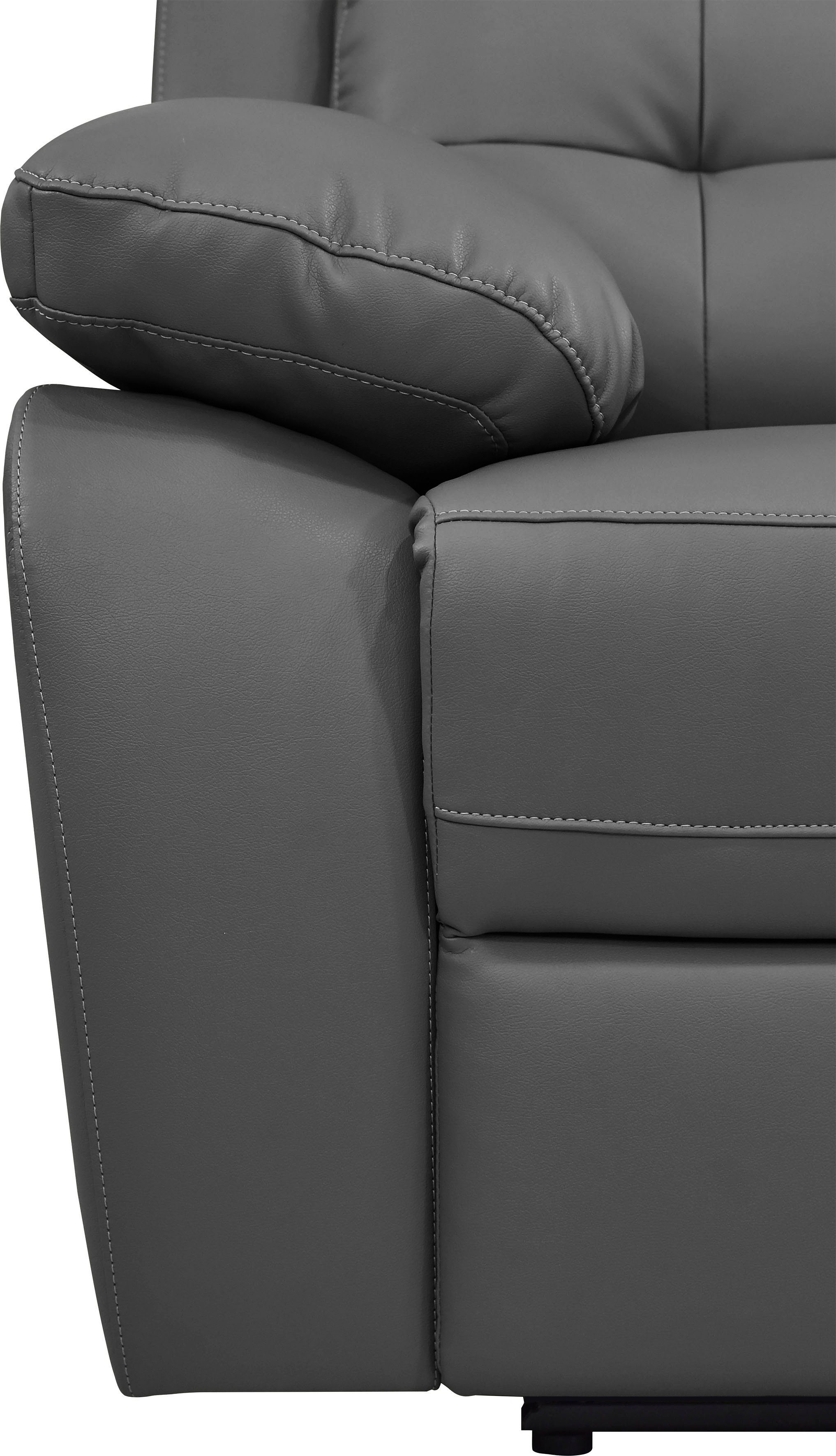 Home affaire Relaxfauteuil Lannilis met ligfunctie, tv-stoel met handmatige of elektrische relaxfunctie, lichtgrijs