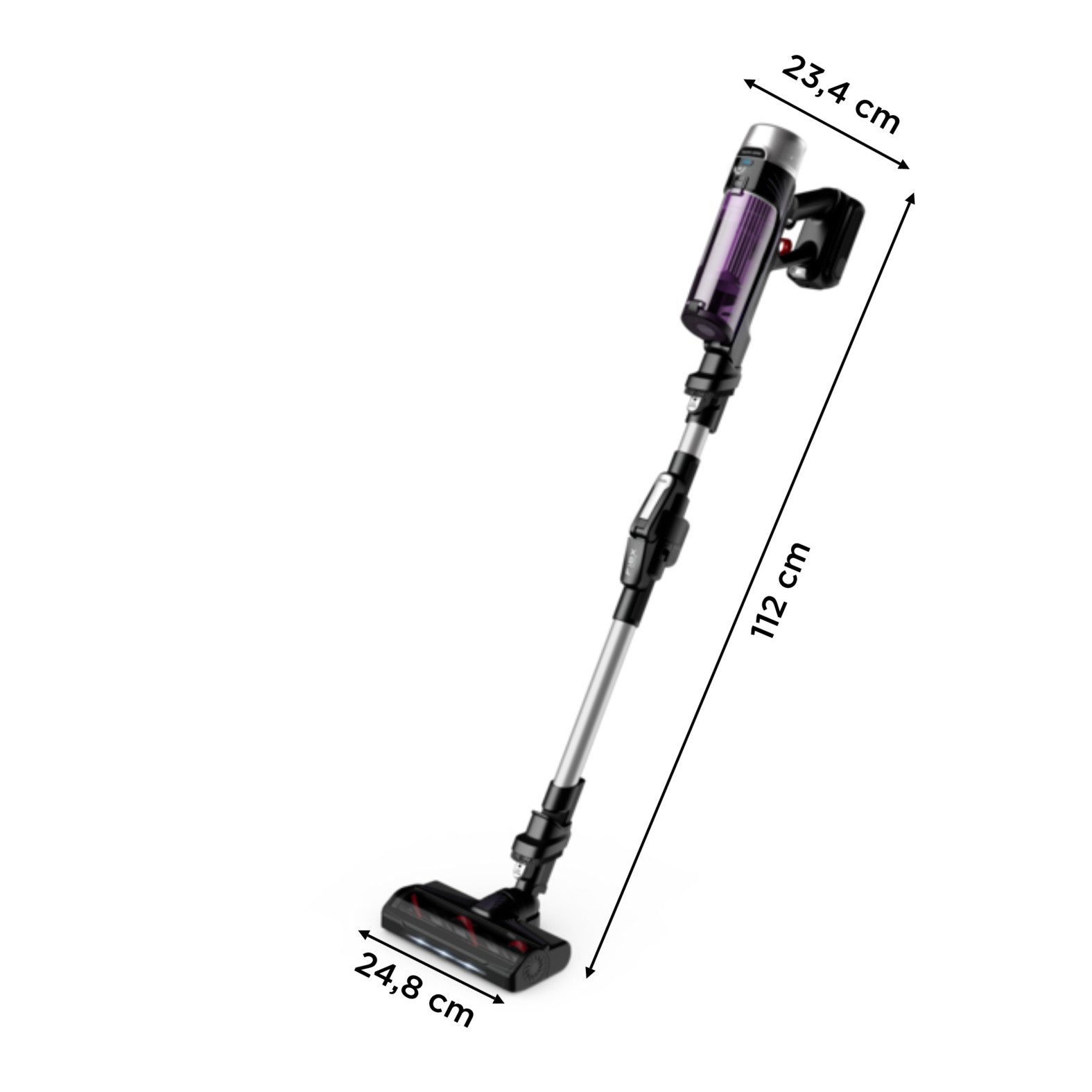 Rowenta Accu-kruimeldief en -stofzuiger X-Force Flex 9.60 Allergy, draadloos, tot 100 Air Watt, ultralicht