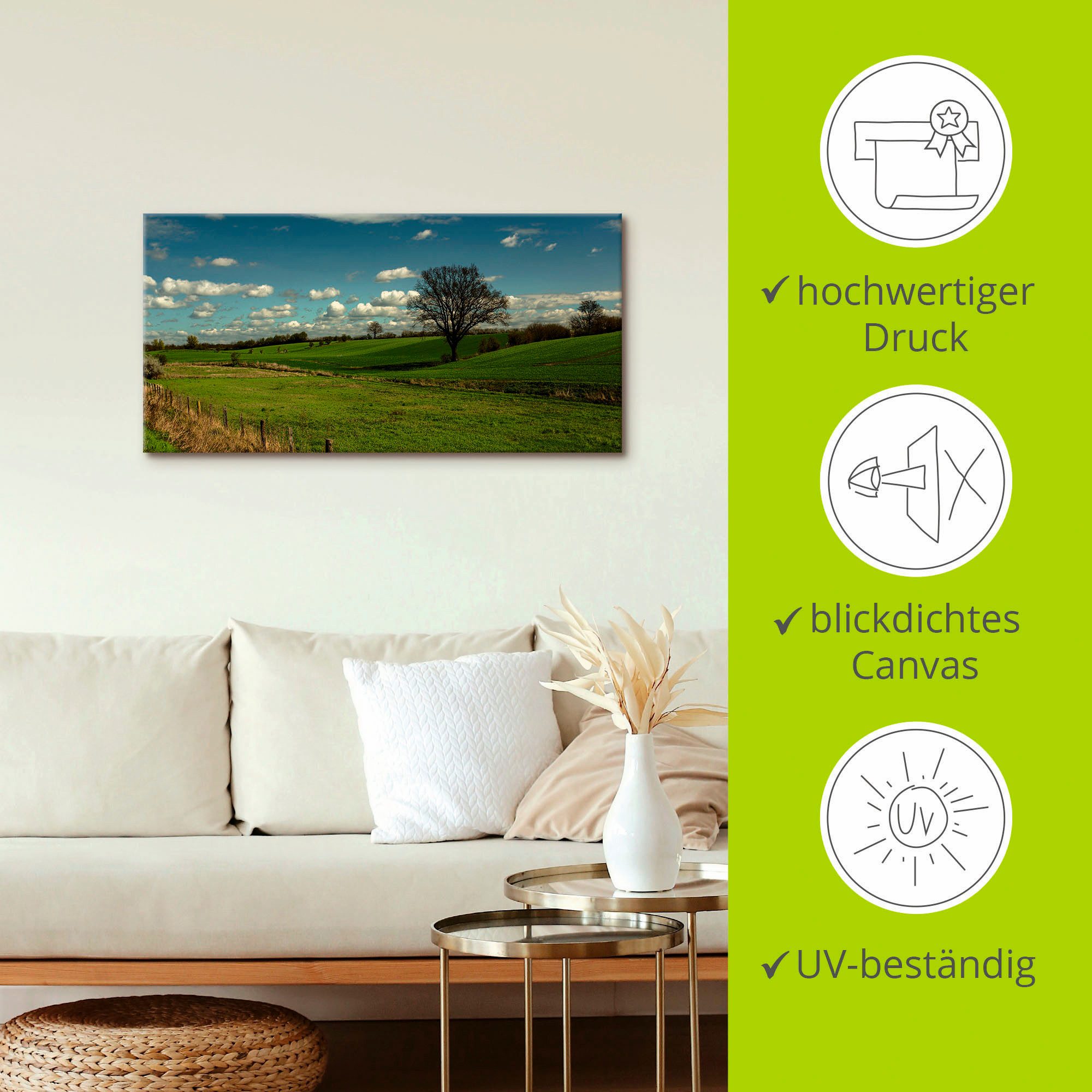 Artland Artprint Puur natuur als artprint op linnen, muursticker in verschillende maten