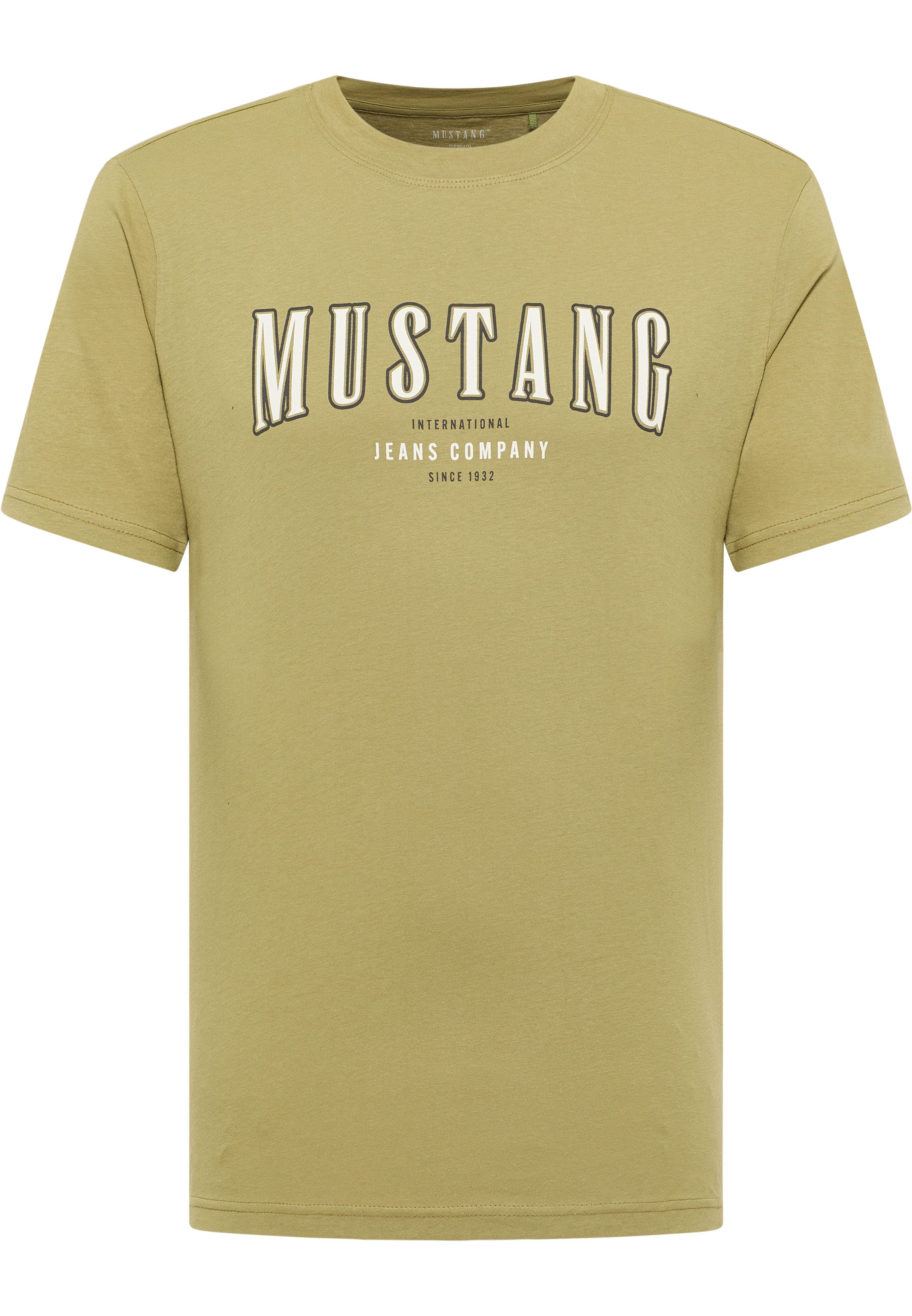 MUSTANG Shirt met korte mouwen Style Austin met logoprint
