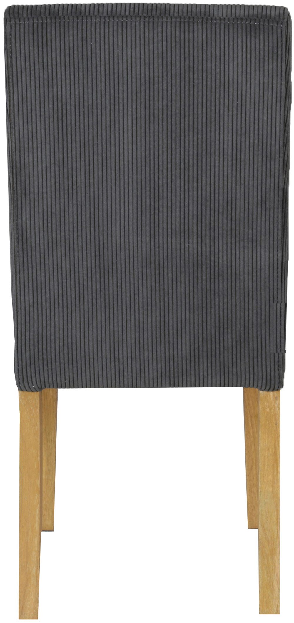 Home affaire Eetkamerstoel Winikon, TOPSELLER!, OTTOs Choice Massief houten frame, moderne cordstof, comfortabel gepolsterd (set)