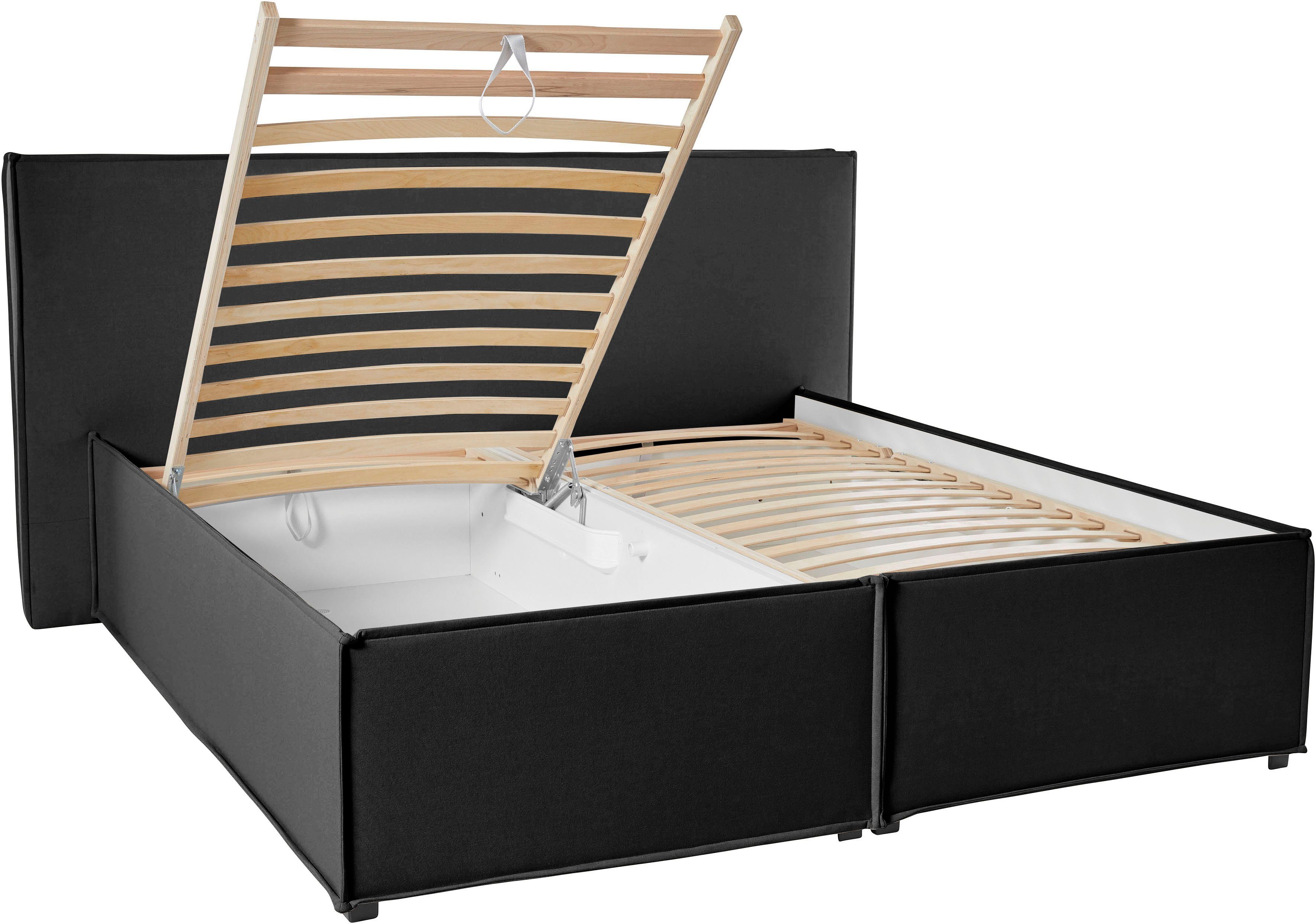 LeGer Home by Lena Gercke Gestoffeerd bed Isaline naar keuze zonder matras of met 3 matrassoorten, hoofdbordhoogte 107 cm