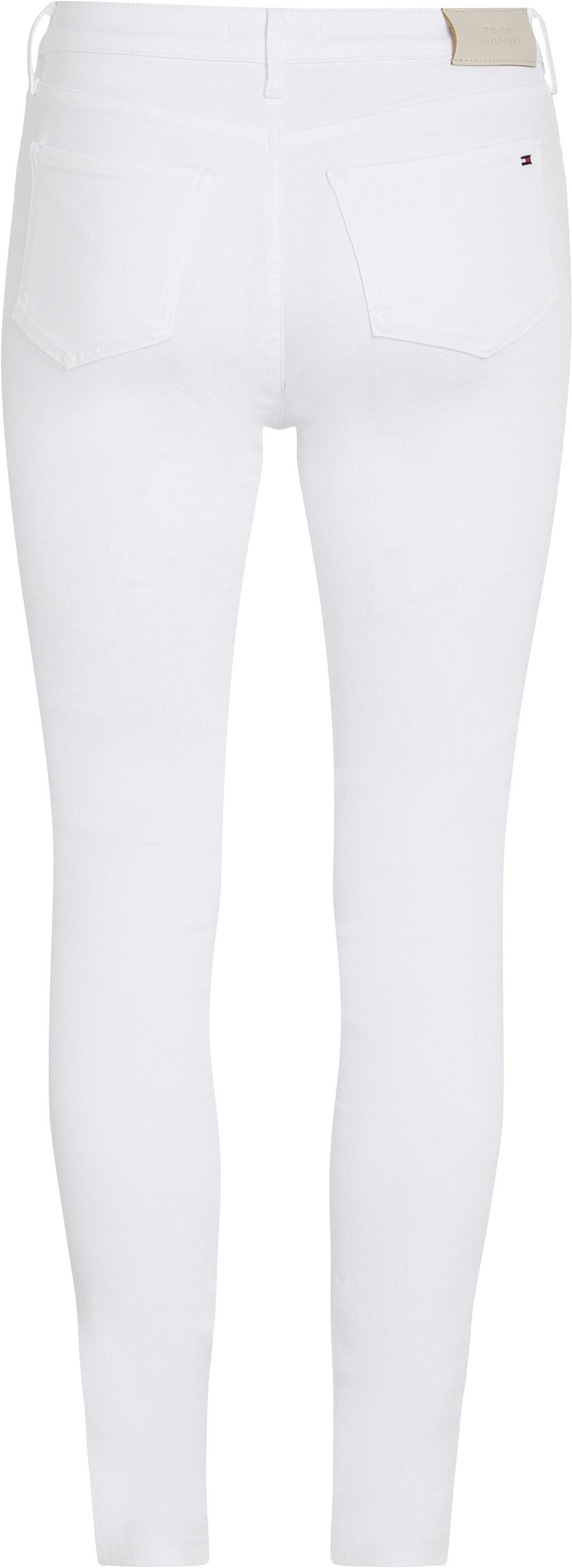 Tommy Hilfiger Skinny fit jeans COMO Skinny Regular Waist met logo-badge, in enkel-lengte