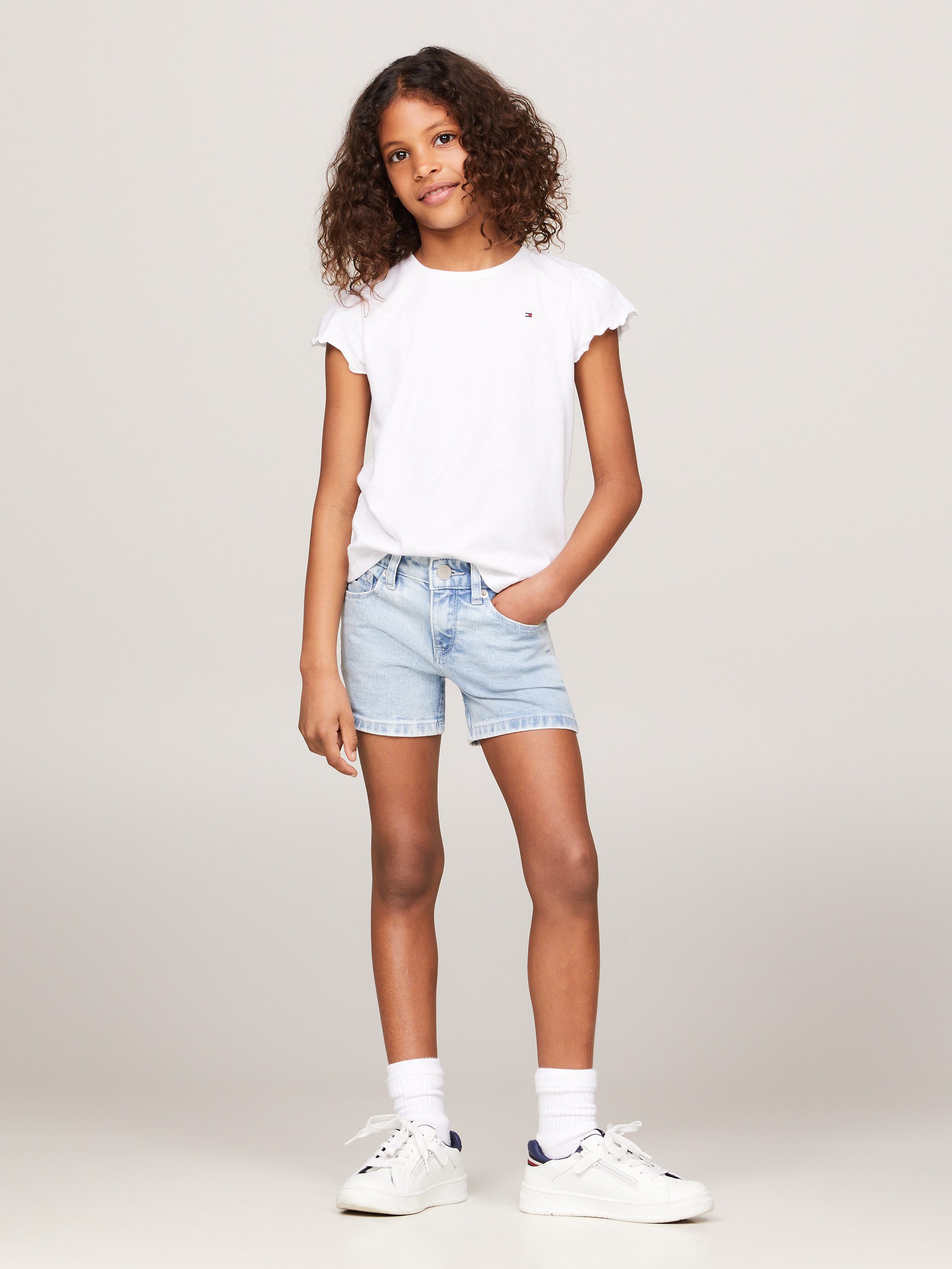 Tommy Hilfiger T-shirt ESSENTIAL RUFFLE SLEEVE TOP