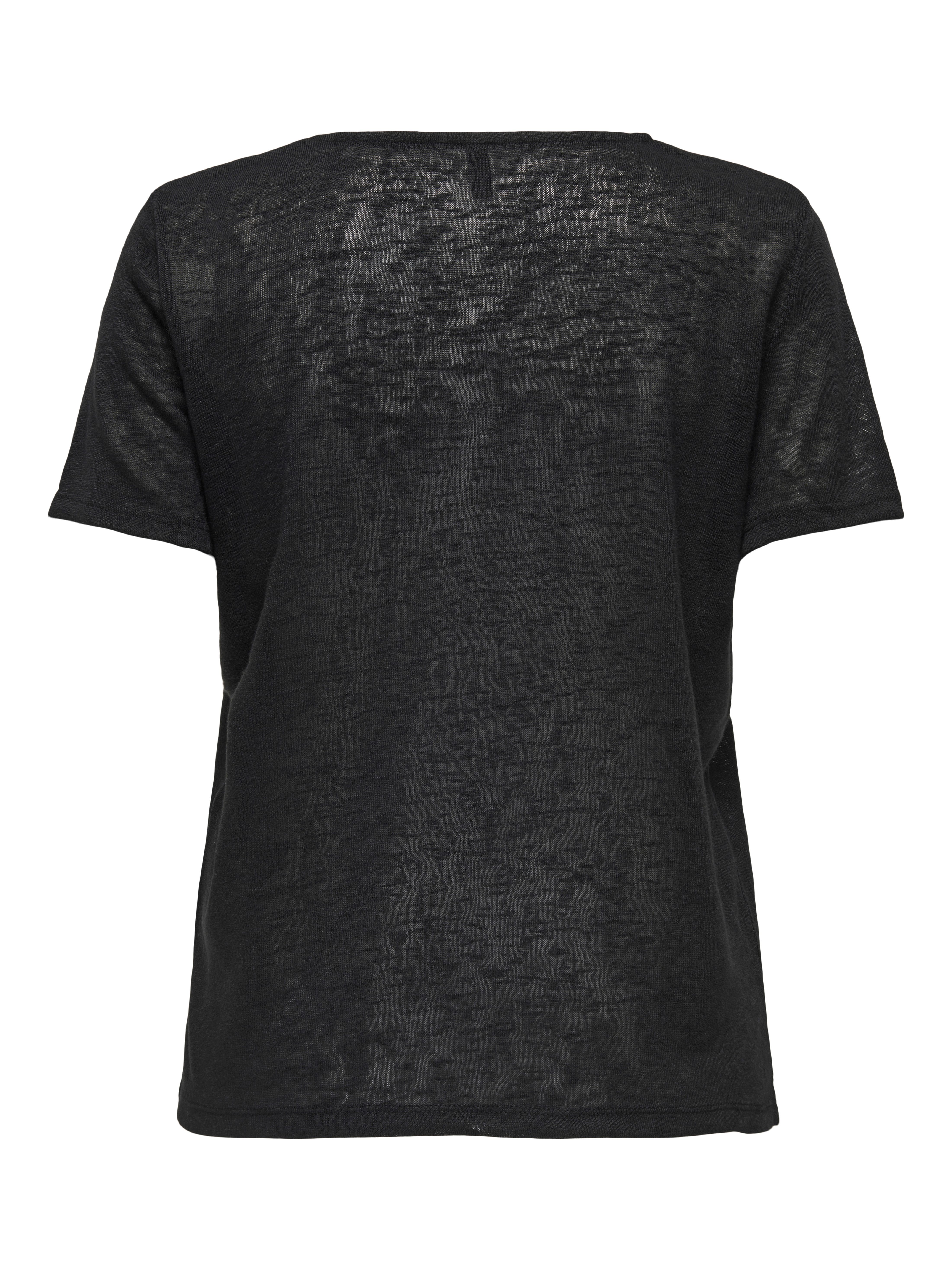 Only Shirt met V-hals ONLZOLA LIFE S/S V-NECK LACE TOP JRS