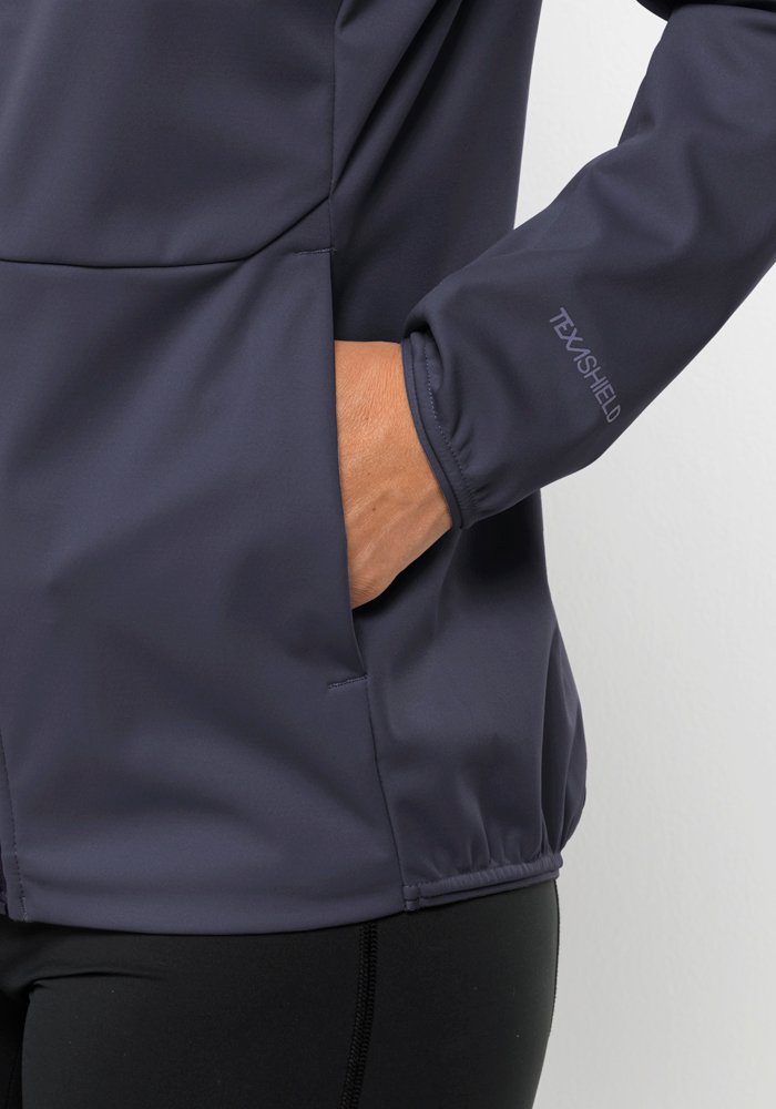 Jack Wolfskin Softshell-jack FELDBERG HOODY W