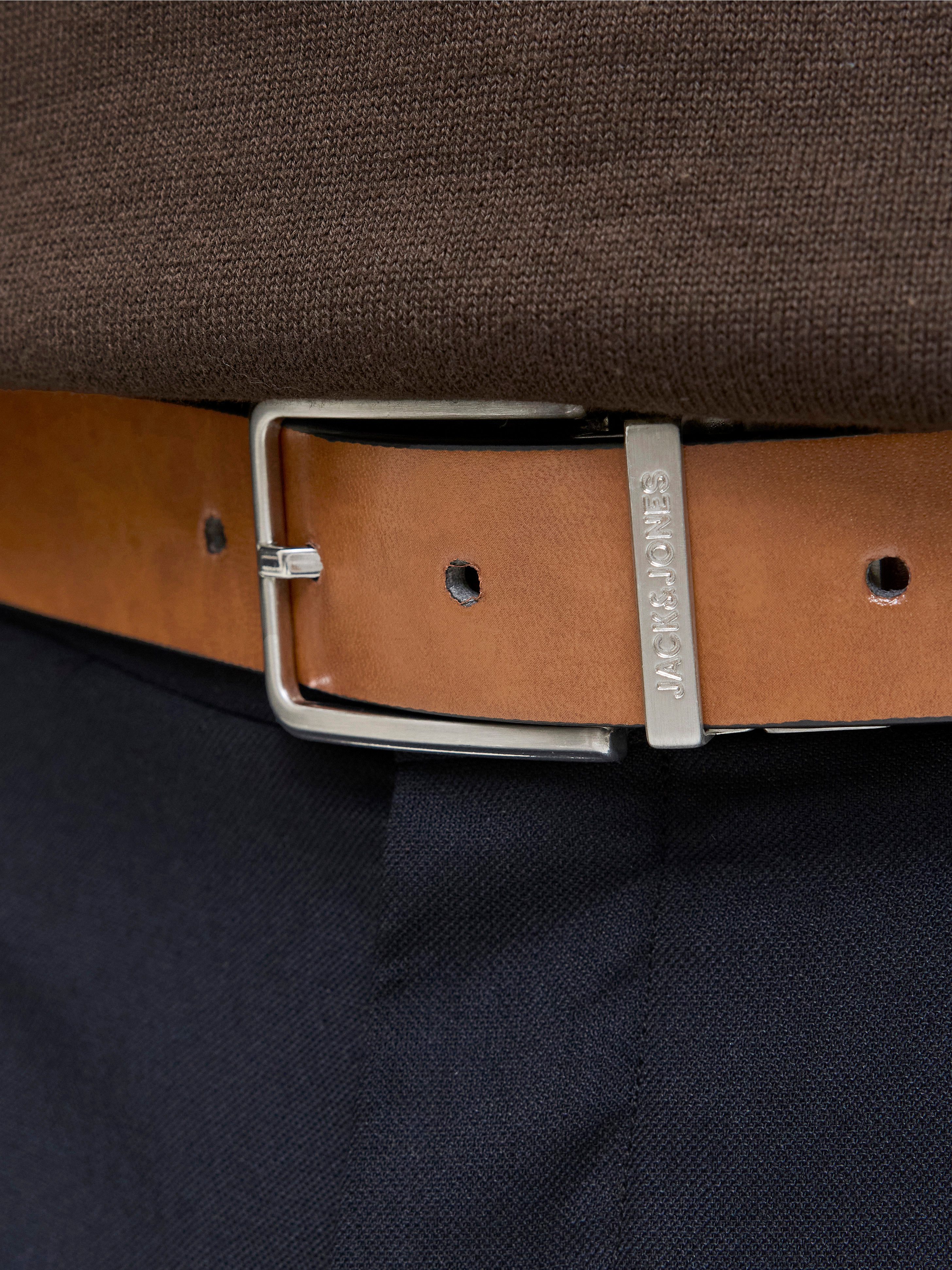 Jack & Jones Leren riem JACGARDA REVERSIBLE BELT NOOS