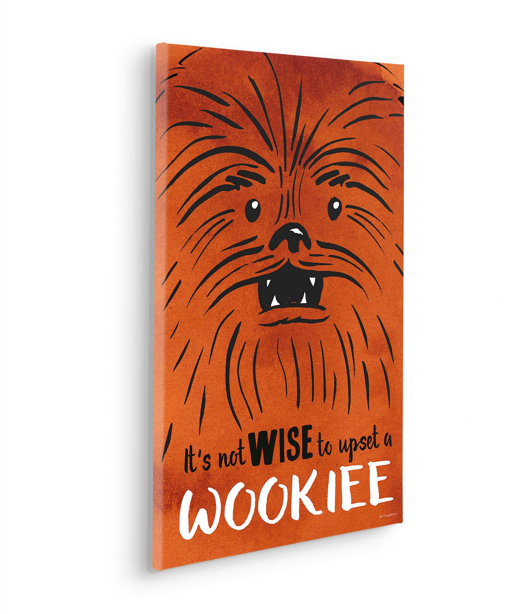 Komar Artprint op linnen Star Wars Don´t Upset Wookiee - Afmeting 40 x 60 cm (1 stuk)