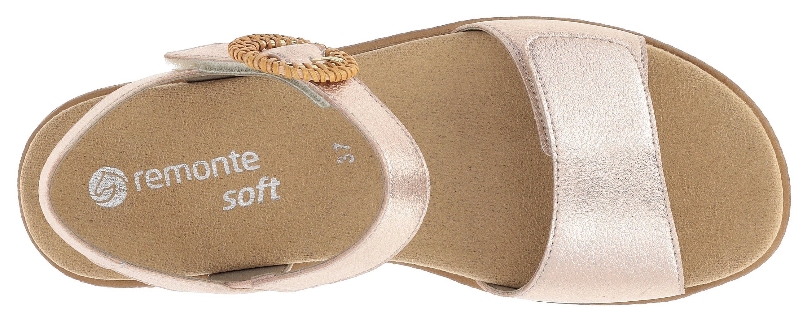 Remonte Sleehaksandaaltjes , zomerschoen, sandalen met bandjes en praktische klittenbandsluitingen