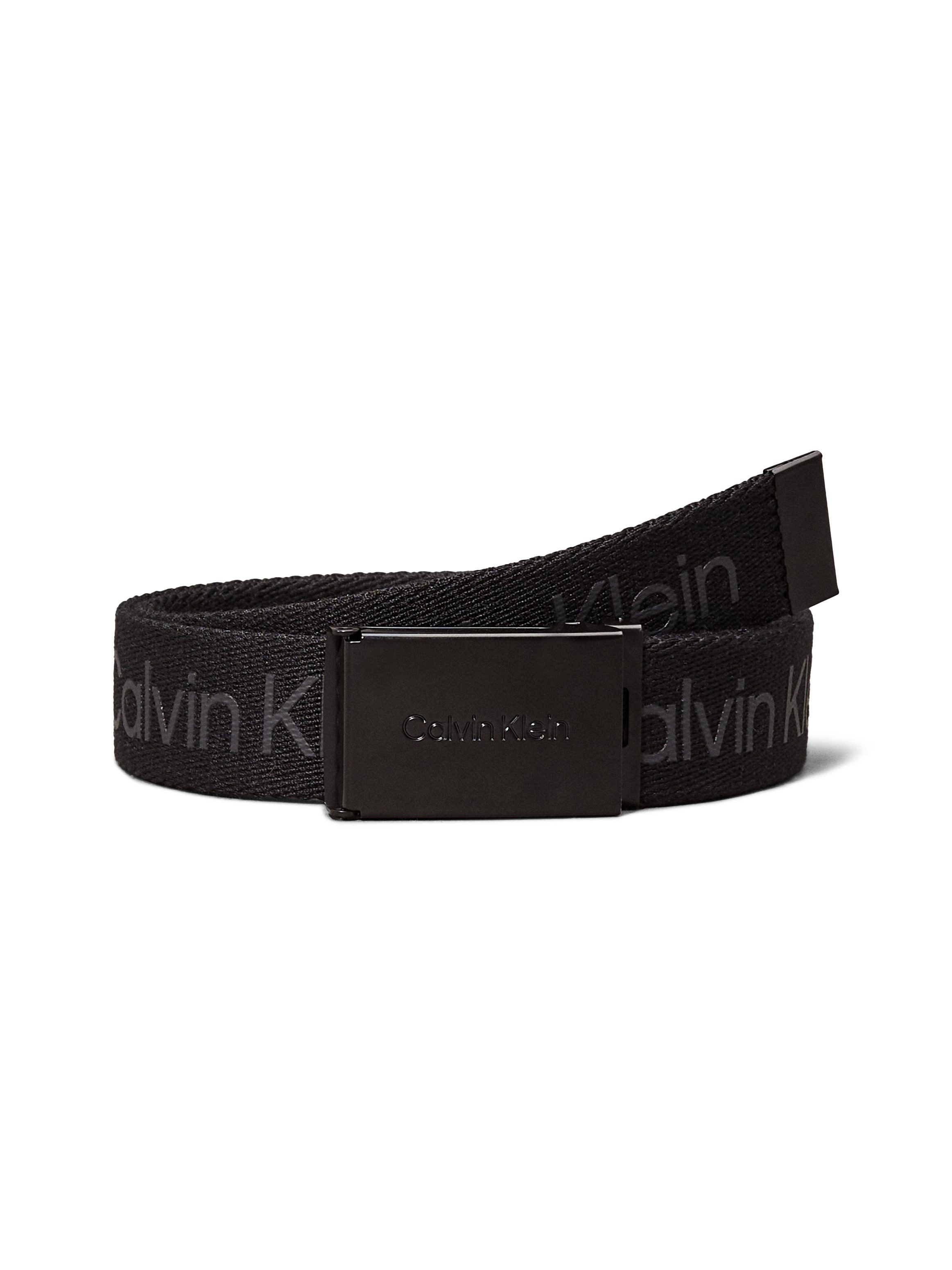 Calvin Klein Synthetische riem CALVIN LOGO CANVAS BELT Logoprinten, riemsluiting