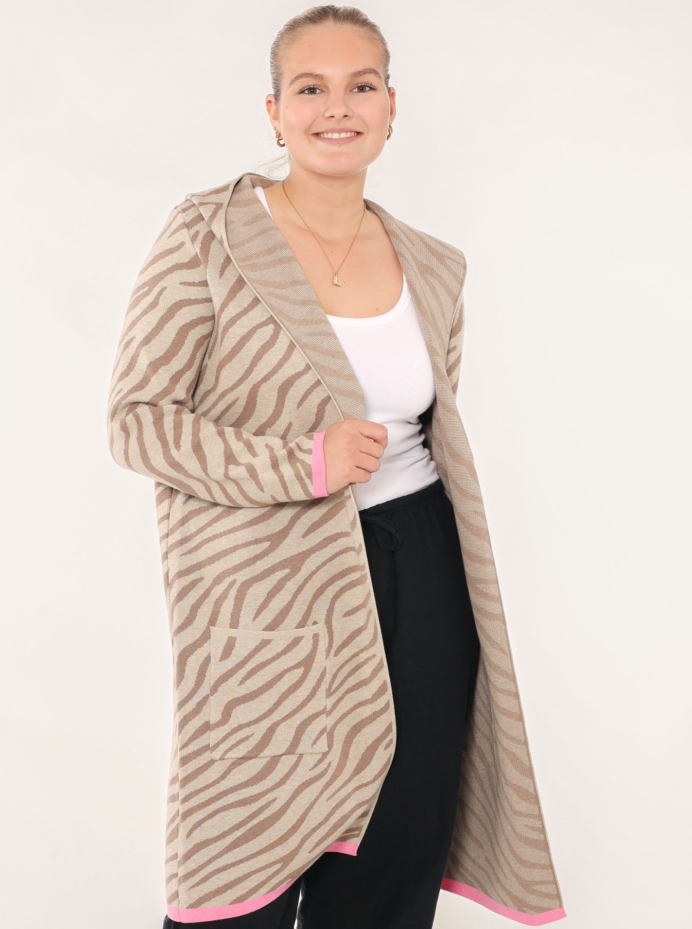 Zwillingsherz Vest Cardigan "Zebra"