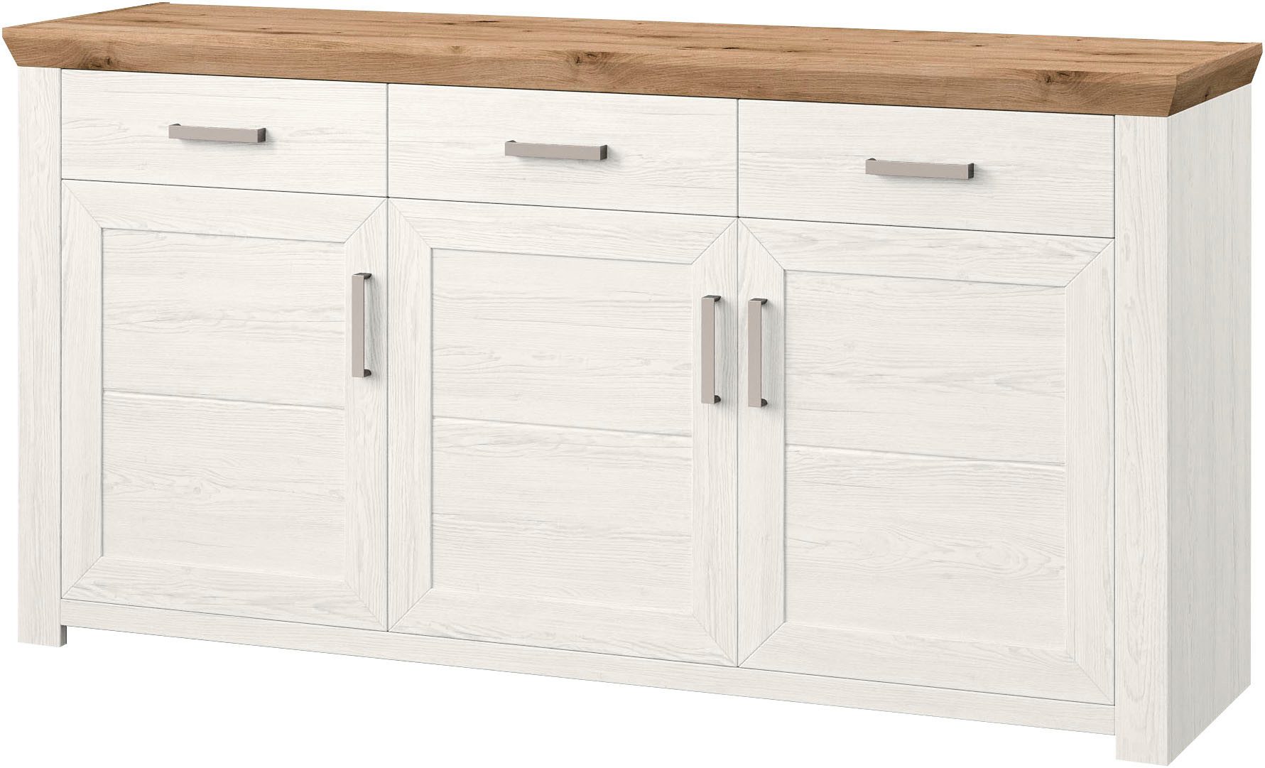 set one by Musterring Dressoir York Type 52, in 3 kleurvarianten, landhuisstijl, B 184 x H 95 cm
