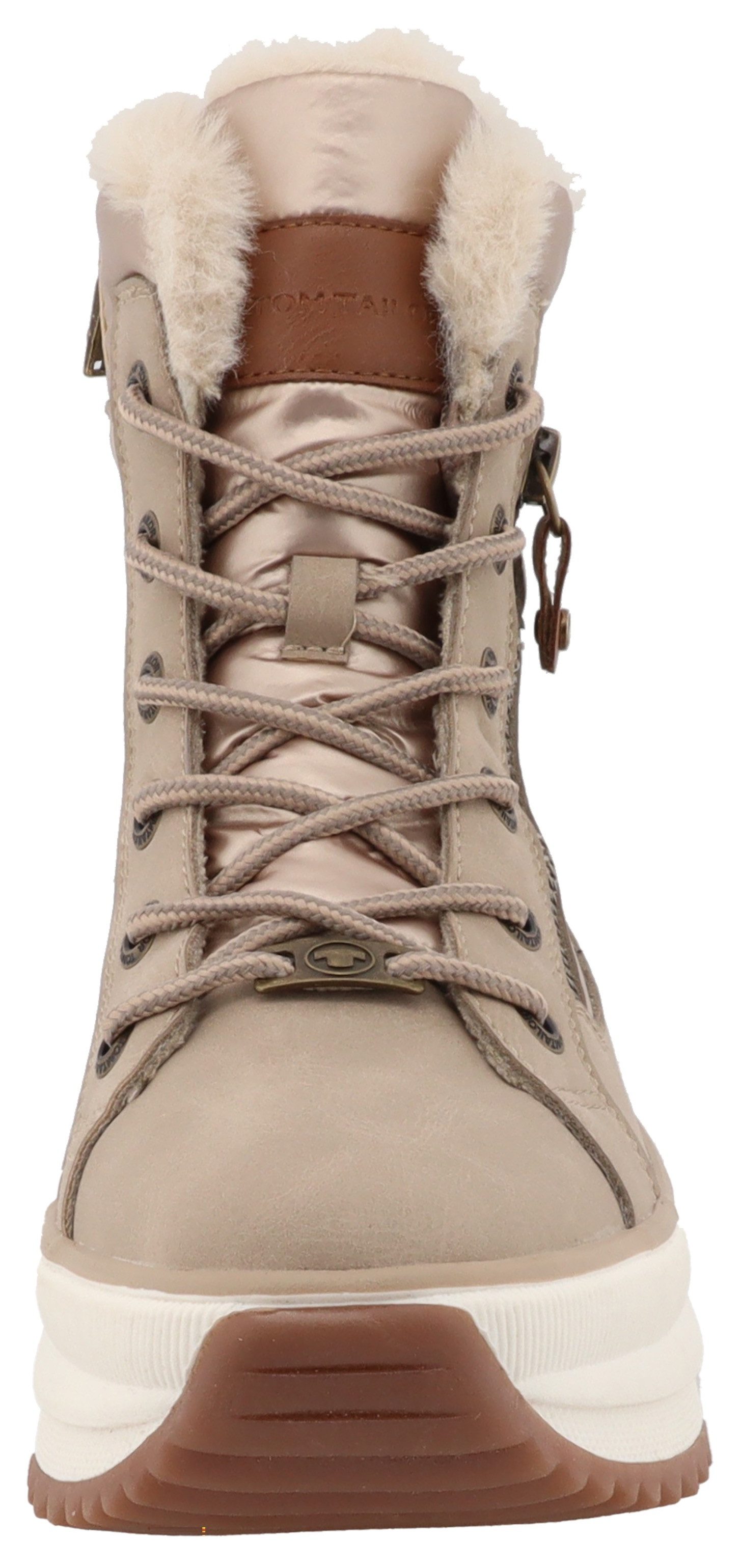 Tom Tailor Winterlaarzen , plateau, veterschoenen, outdoorschoen in comfortabele breedte g (= breed)