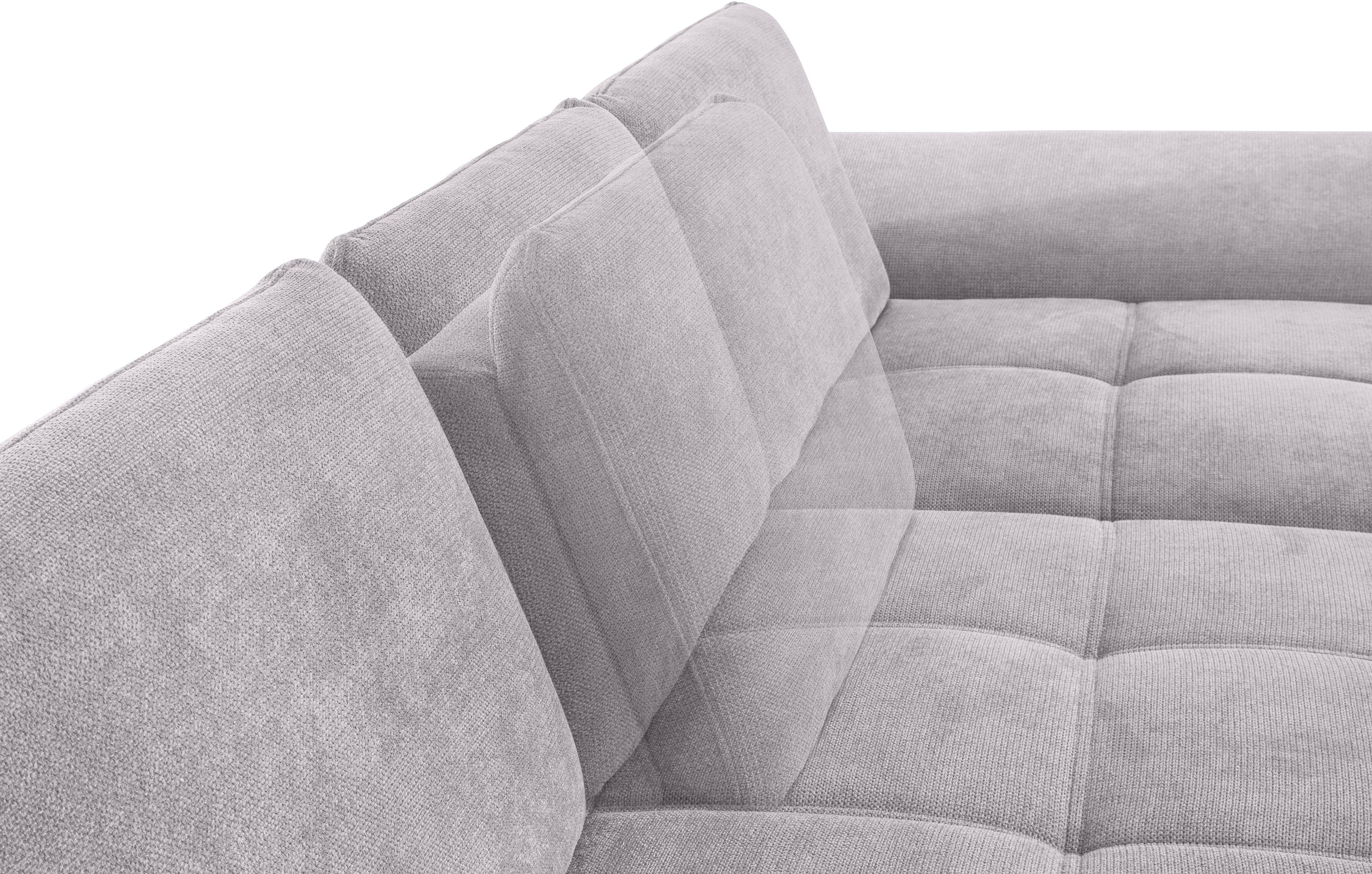 Places of Style Hoekbank Costello L-vorm, met zitdiepteverstelling, armleuningverstelling en