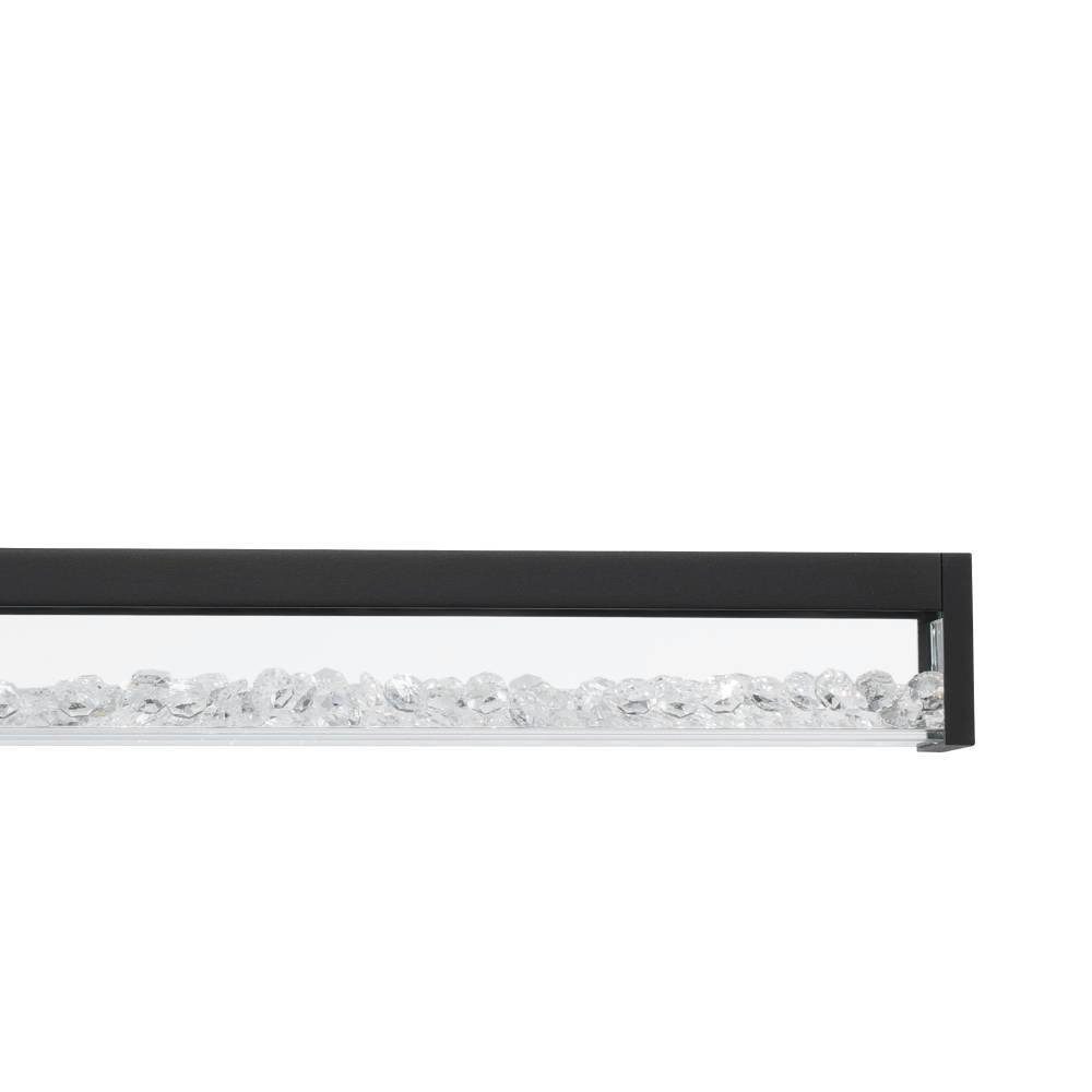 EGLO Hanglamp CARDITO 1 Hanglamp, metaal in zwart met heldere glas-kristallen, dimbaar (1 stuk)