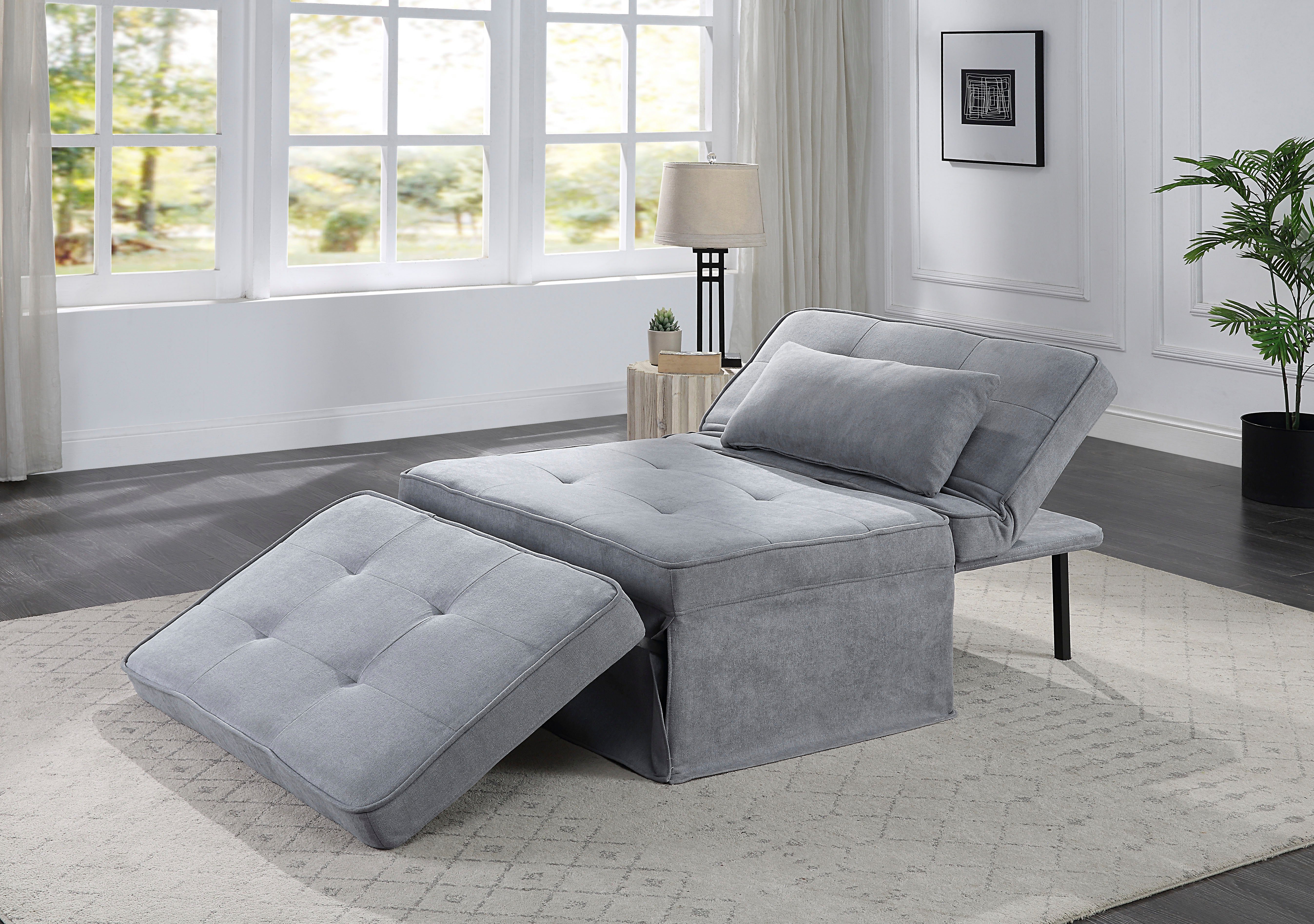 ATLANTIC home collection Slaapbank Finn te veranderen in een loungestoel, relaxfauteuil en logeerbed, incl. kussen