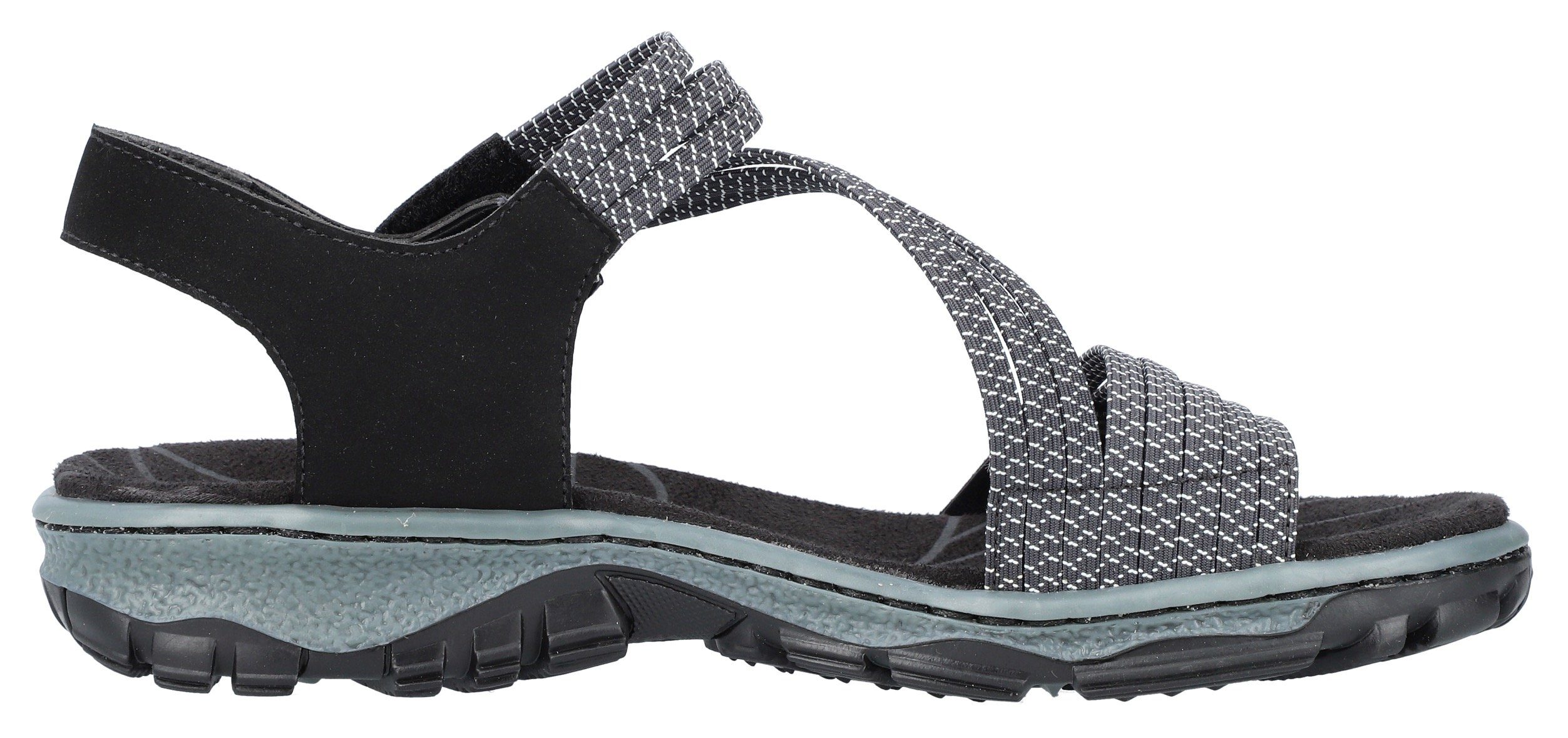 Rieker Sandalen zomerschoen, sandaal, klittenbandschoen, in sportieve uitstraling