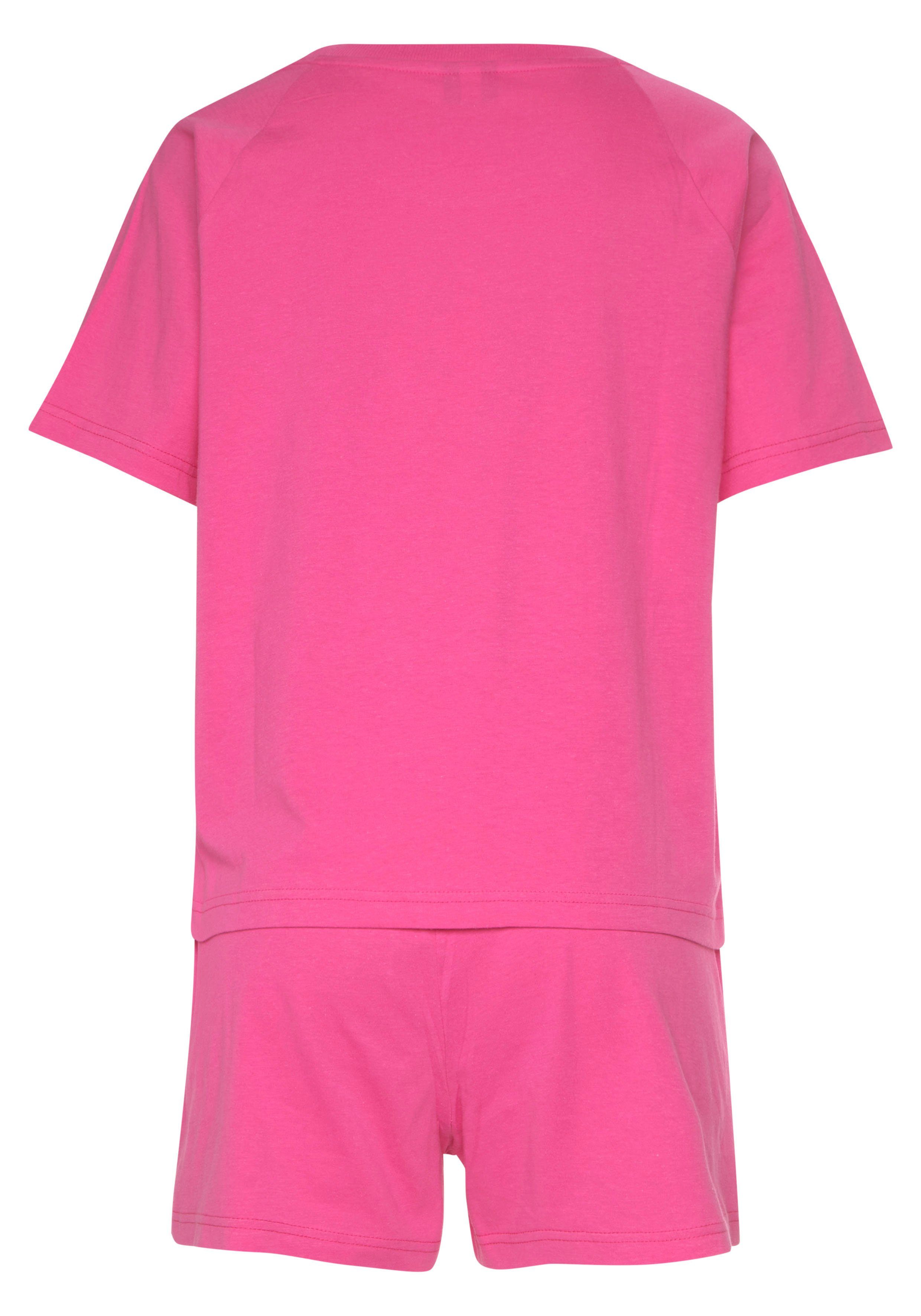 KangaROOS Shortama met slogan-frontprint (2-delig, 1 stuk)