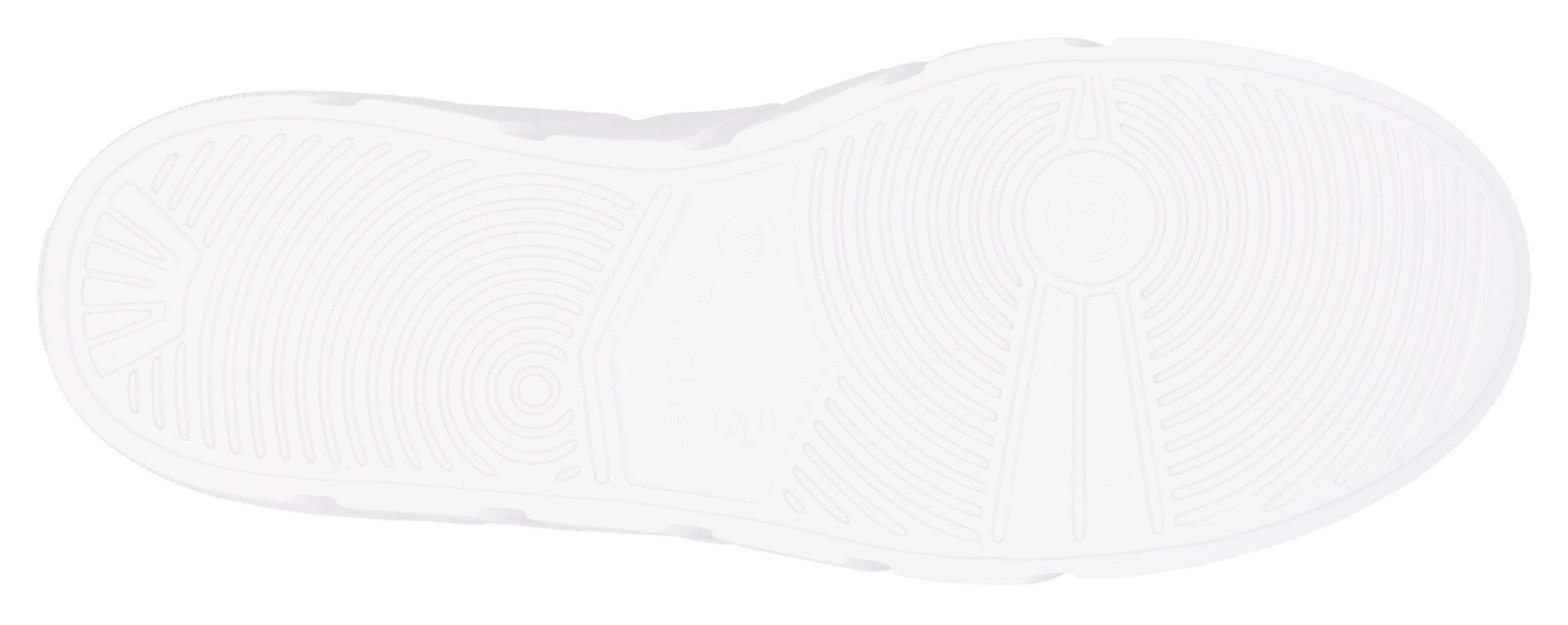 RIEKER Sport Plateausneakers , vrijetijdsschoen, lage schoen, veterschoen met zijlijke perforatie