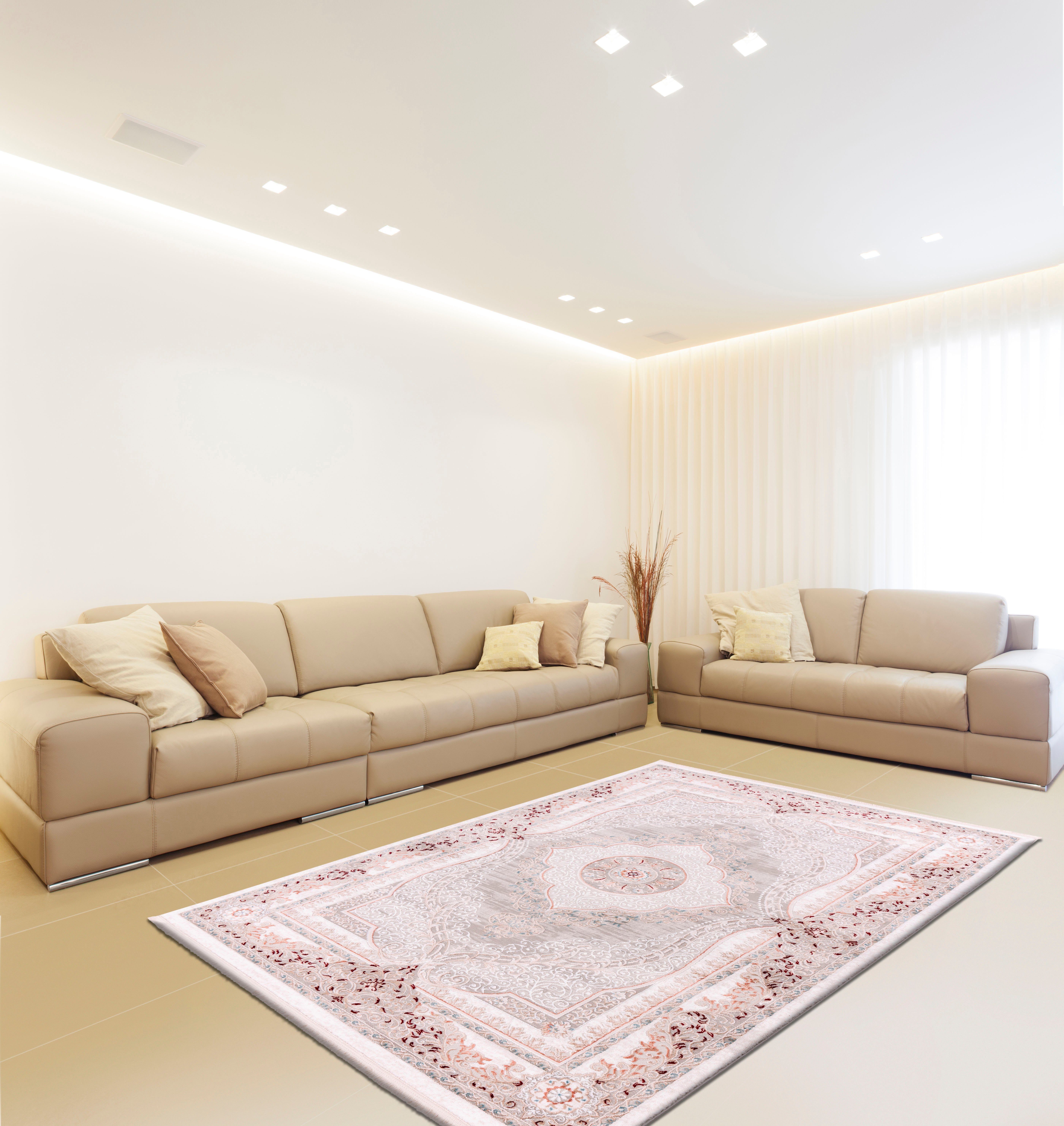 calo-deluxe Vloerkleed Miran 825 Vintage-design, met franje, woonkamer