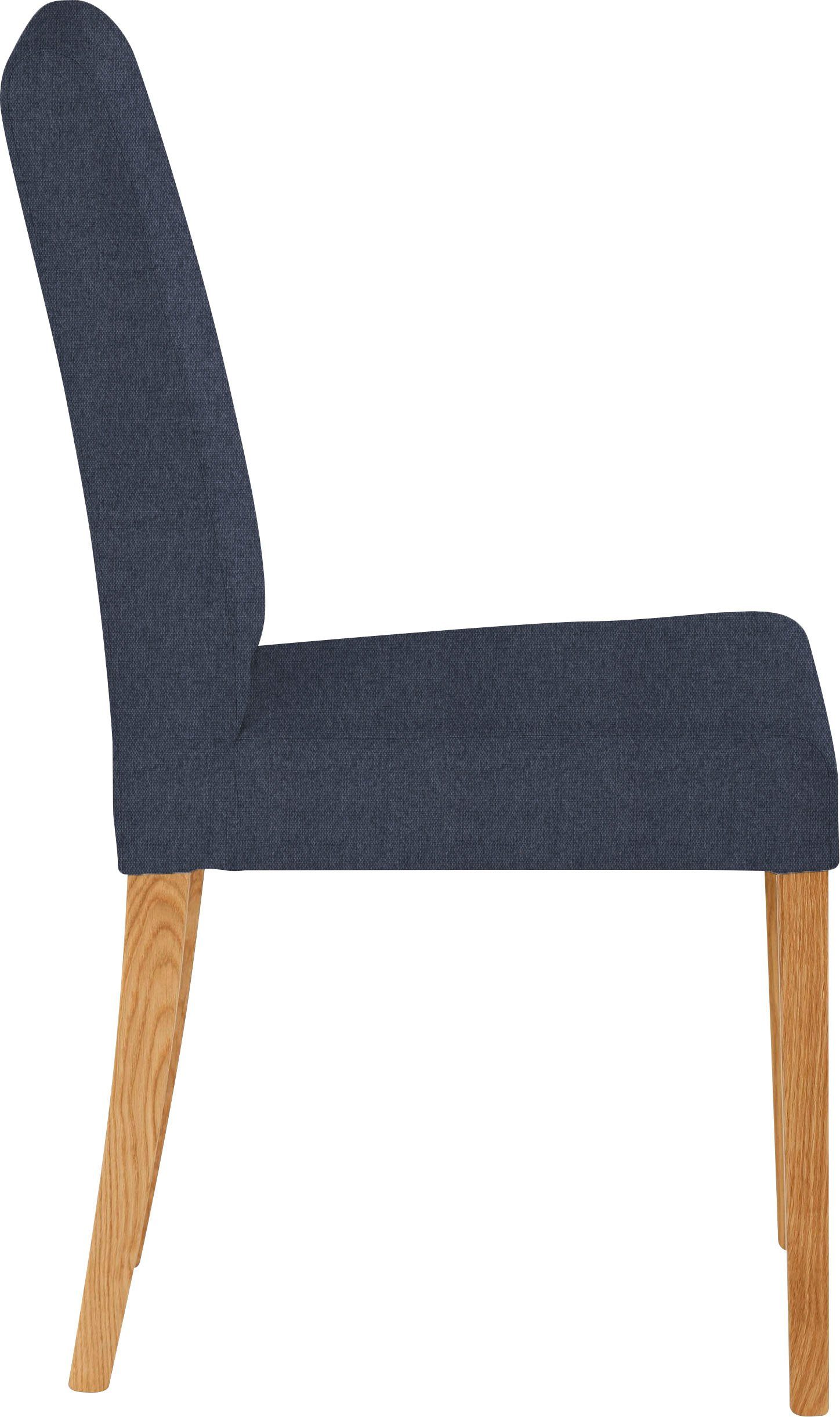 Home affaire Stoel met 4 poten Bologna Frame van massief hout (set)