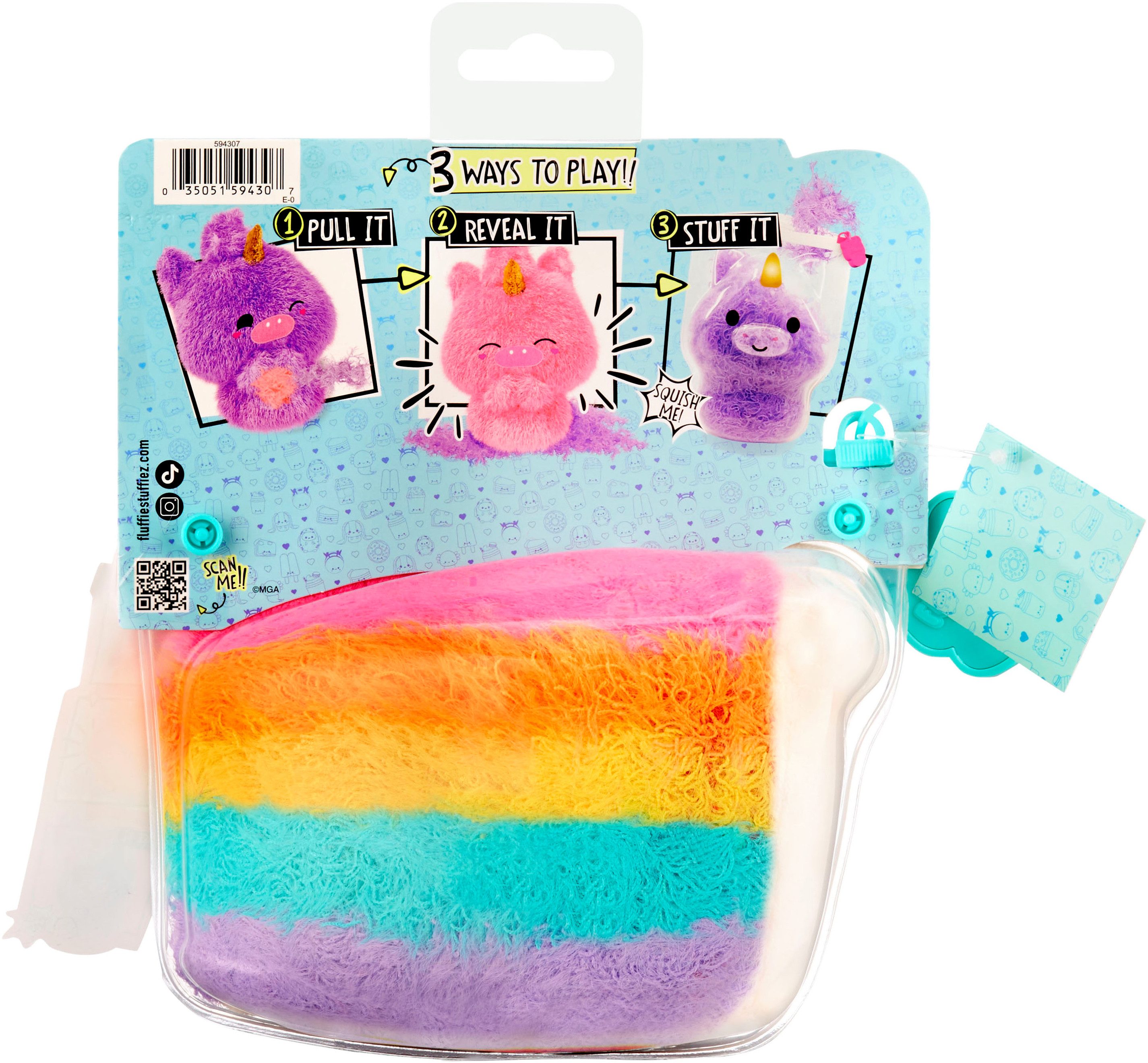 Fluffie Stuffiez Pluchen knuffel Fluffie Stuffiez Small Plush - Cake/Pizza