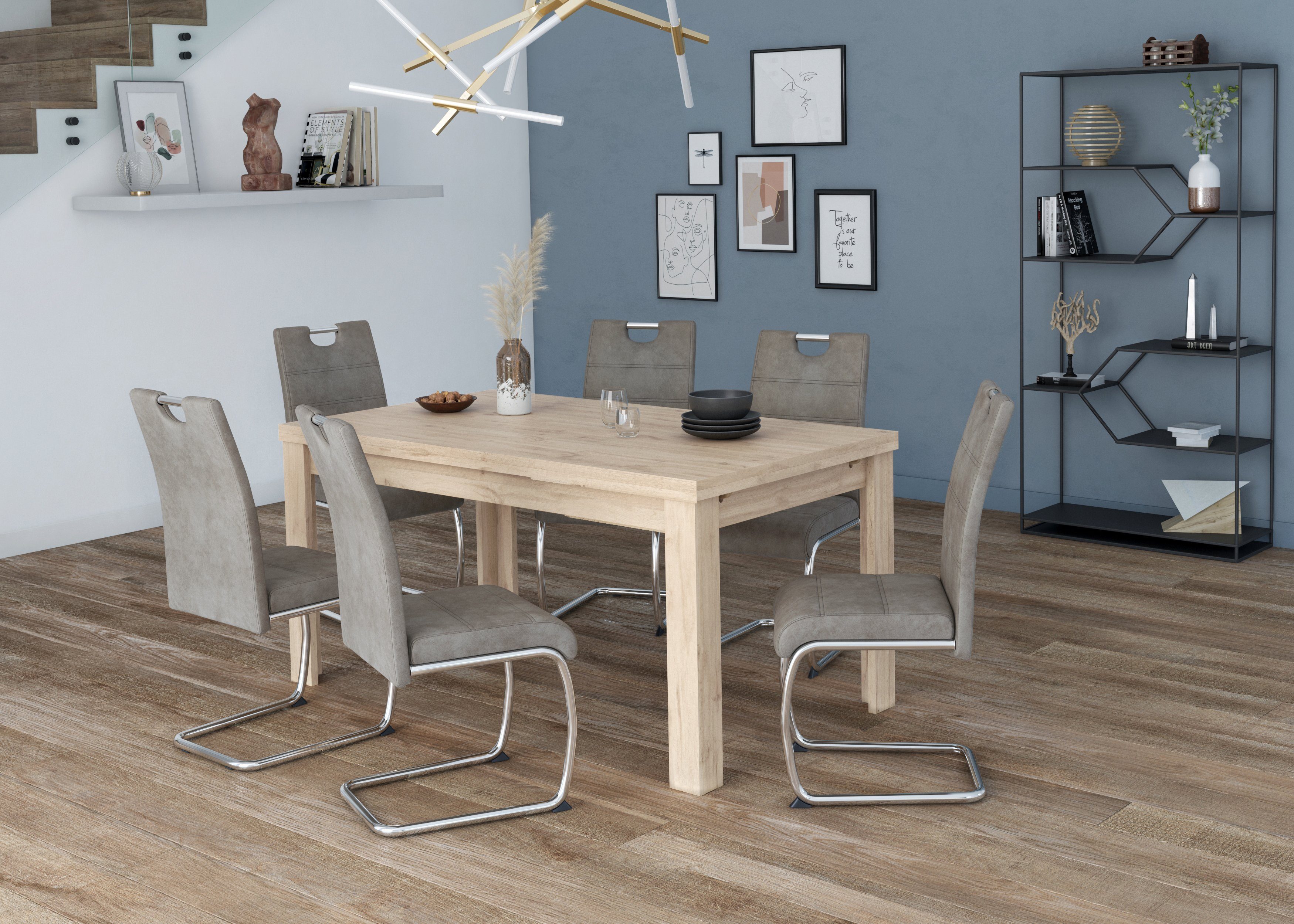 Mäusbacher Eettafel Monti BESTSELLER!, tafel, keukentafel, uitschuifbare tafel tot 280 cm