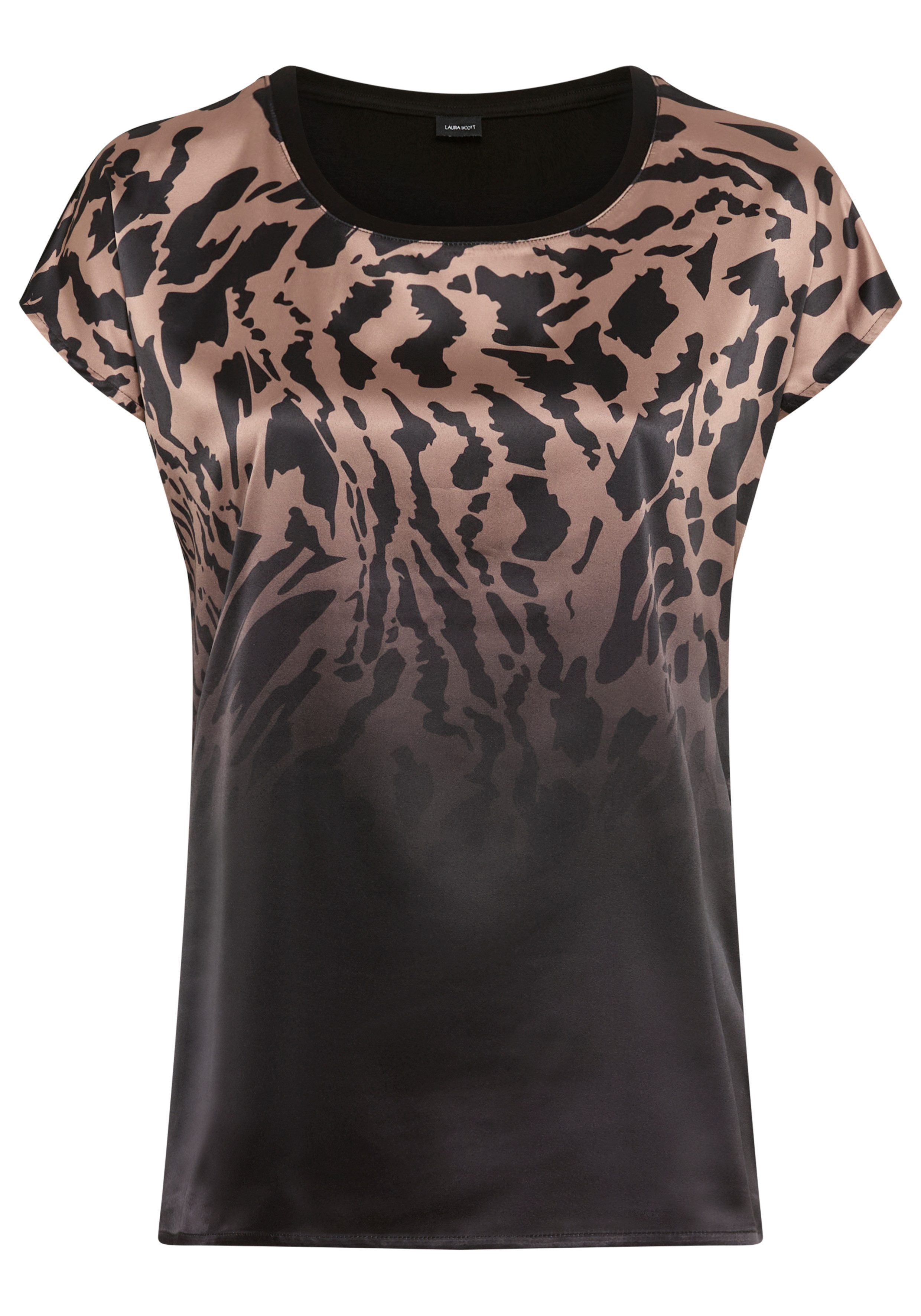 Laura Scott Shirtblouse in modieuze materialenmix